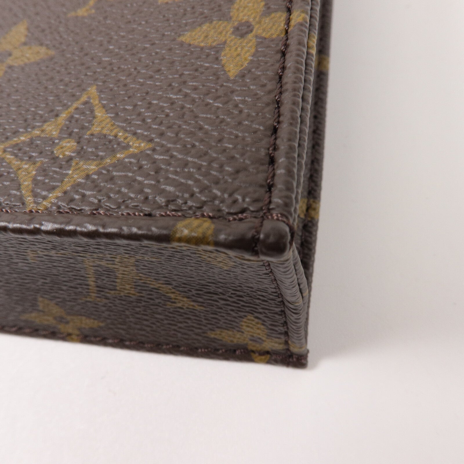 LOUIS VUITTON Monogram Petit Sac Plat手挽肩背兩用袋