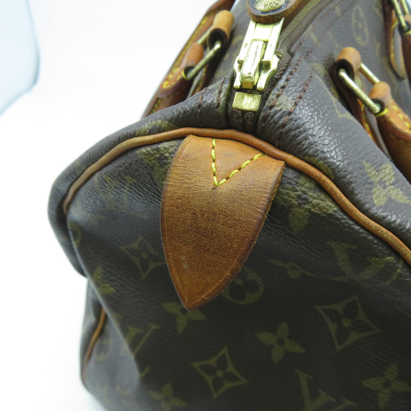 LOUIS VUITTON 【激減優惠】Monogram Speedy 30金扣手挽袋啡色