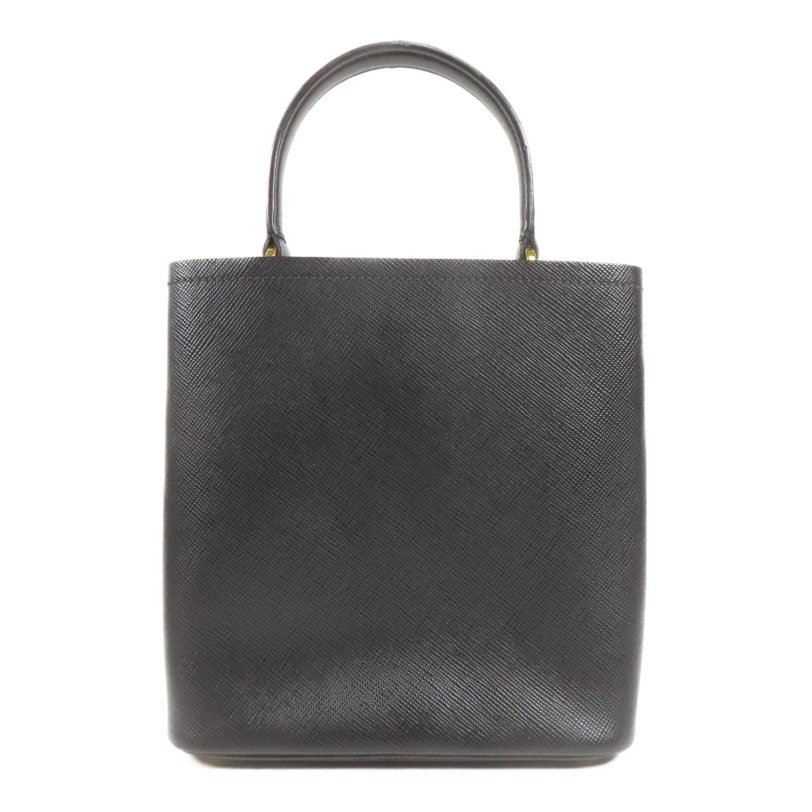 PRADA Saffiano皮革Panier金扣手挽肩背兩用袋