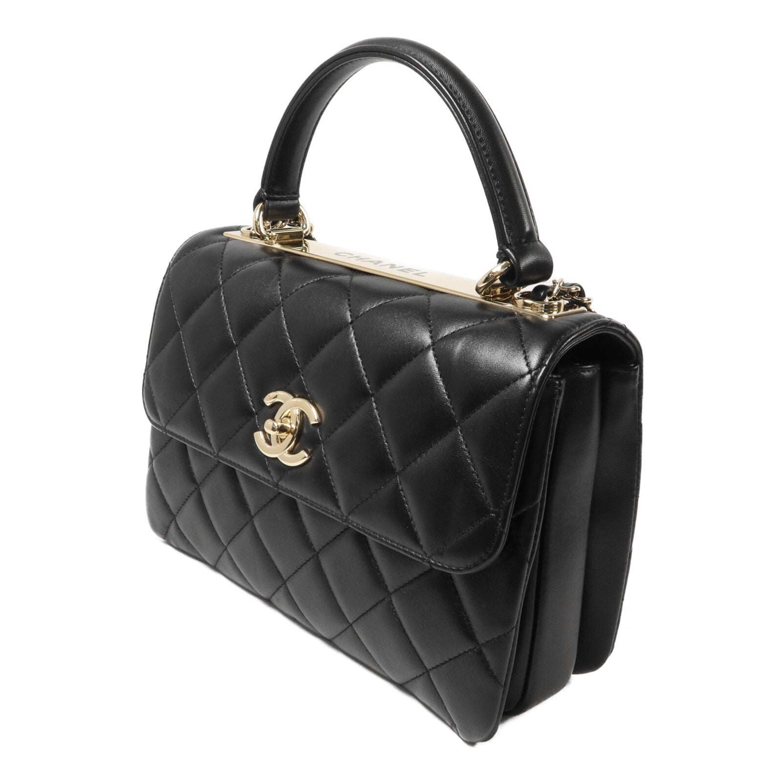 CHANEL 羊皮皮革Trendy CC Flap Bag鏈帶手挽肩背兩用袋