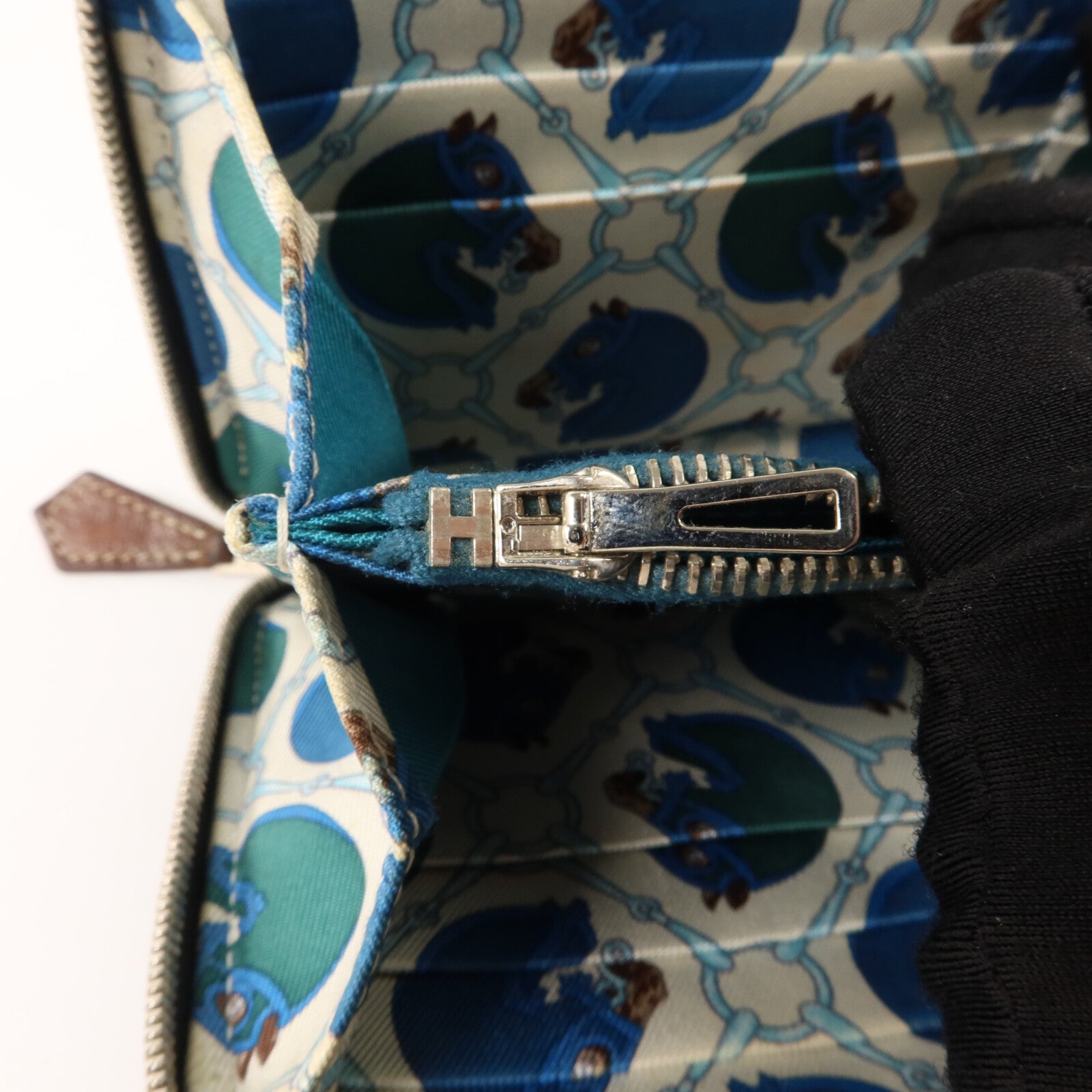 HERMES Epsom皮革Silk In Wallet長錢包Noir