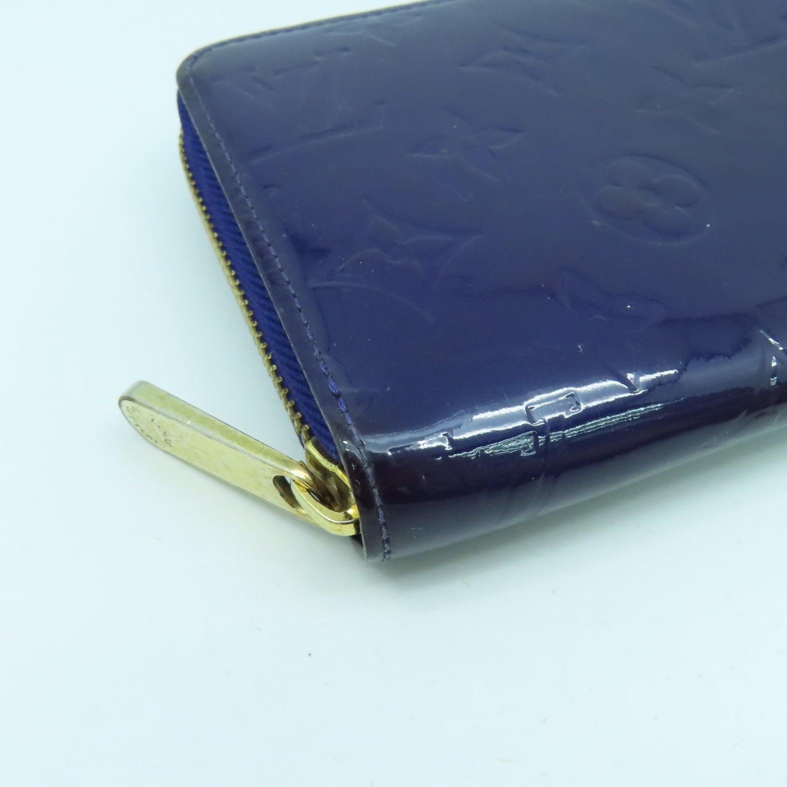 LOUIS VUITTON 【清倉大減價】Monogram Vernis Wallet金扣長錢包紫色