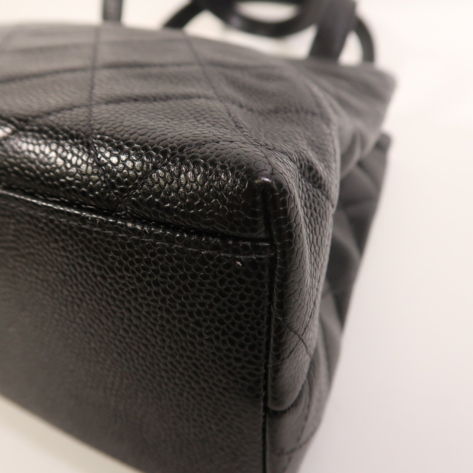 CHANEL 牛皮皮革Vintage Tote Bag金扣肩背袋