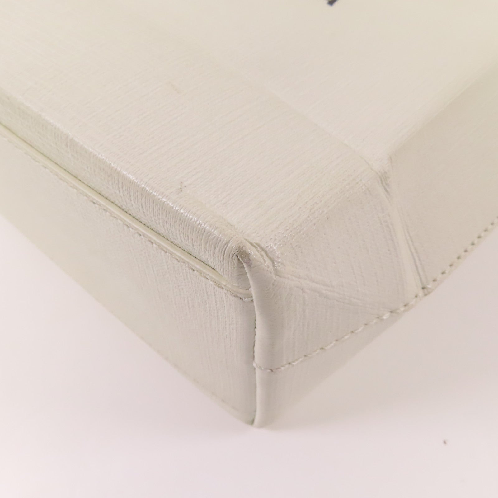 BALENCIAGA SHW Shopping Tote XXS 2 Way Shoulder Bag 597858 Leather White