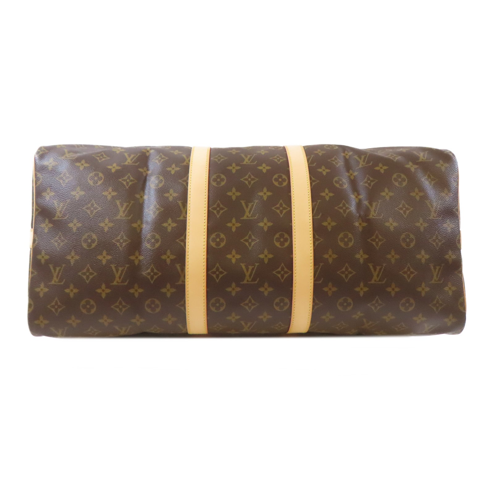 LOUIS VUITTON Monogram Keepall 55 Bamdoulie金扣手挽肩背兩用袋啡色