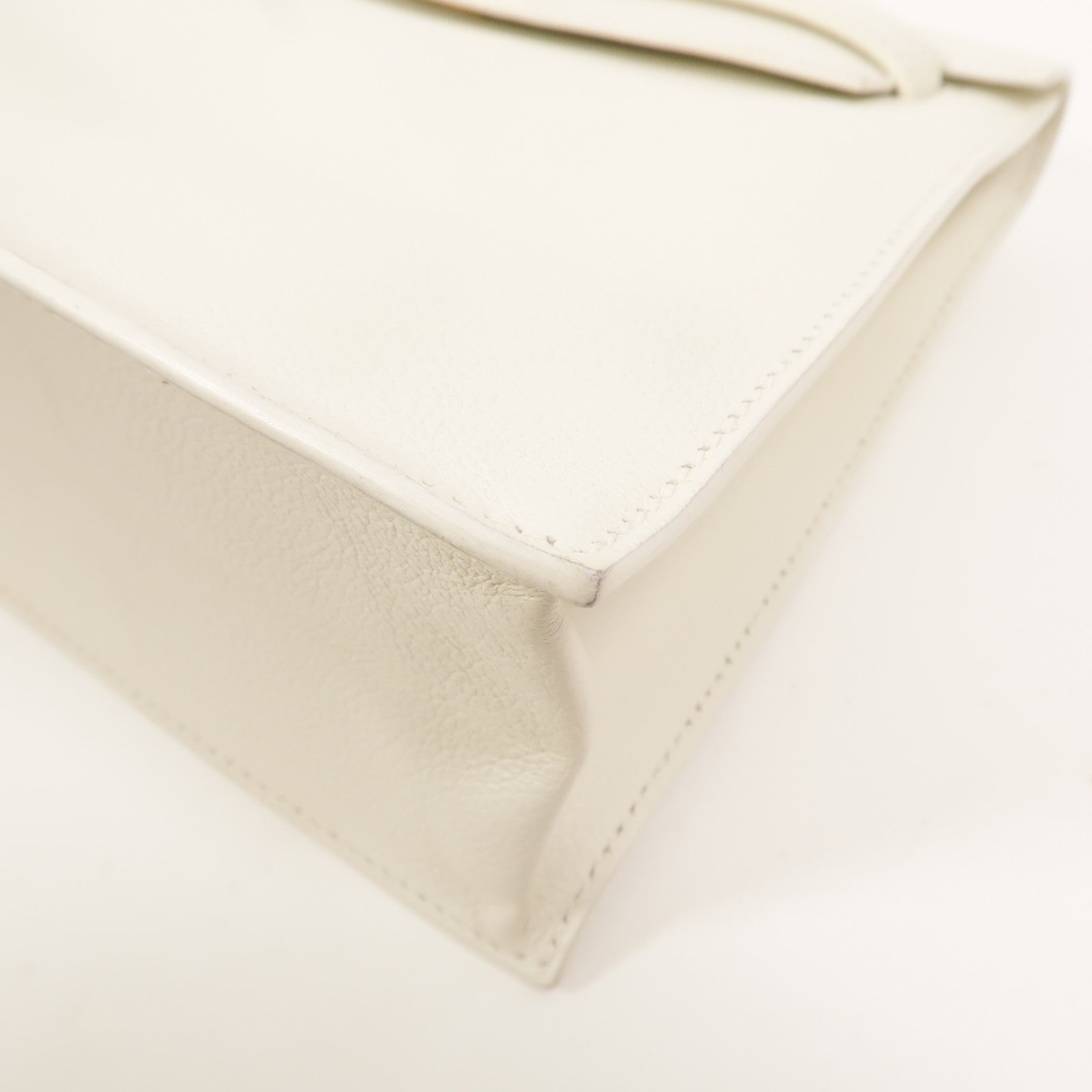 HERMES Evercolor皮革Kelly Danse II肩背袋Blanc