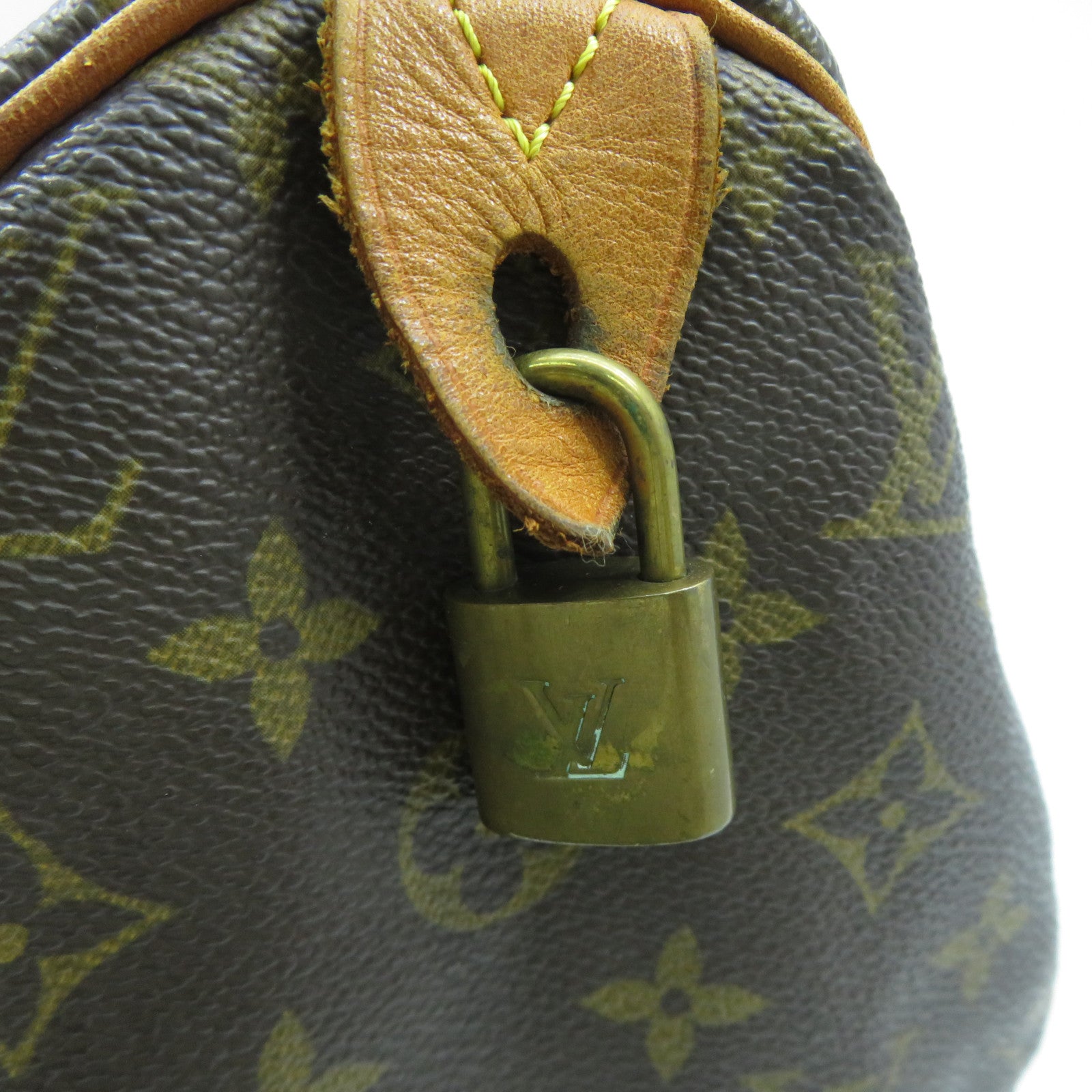 LOUIS VUITTON 【激減優惠】Monogram Speedy 30金扣手挽袋啡色