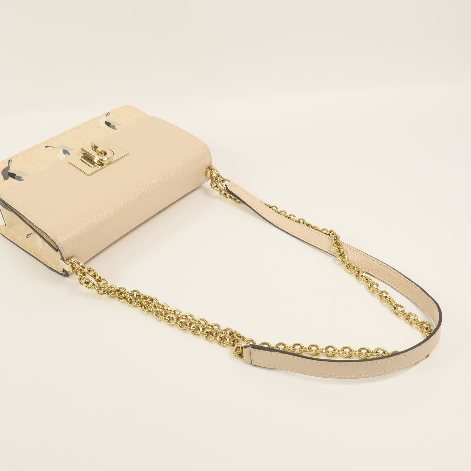 Furla 牛皮皮革1927 Crossbody Bag鏈帶肩背袋