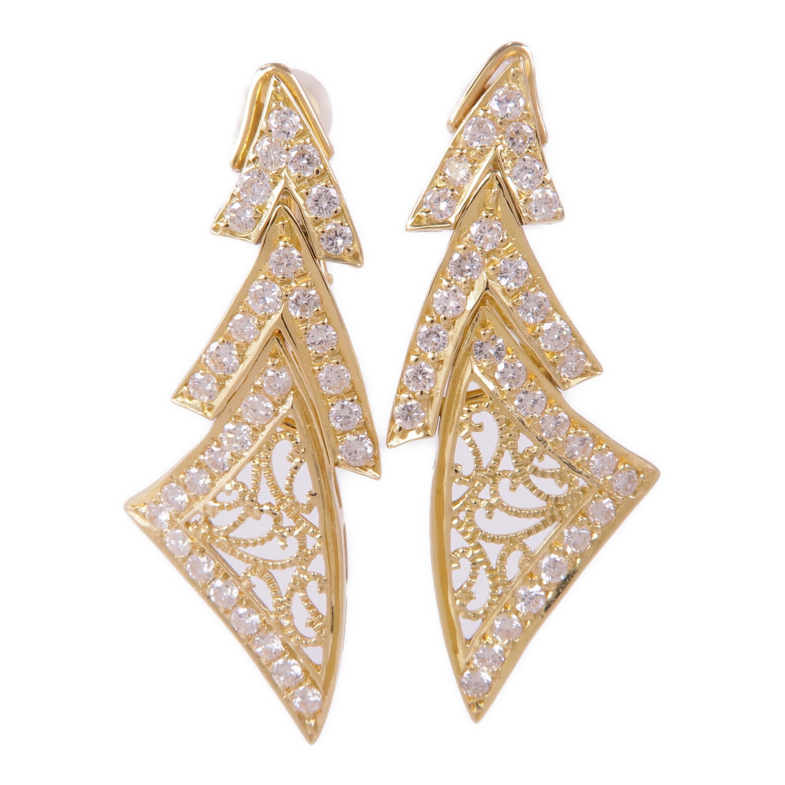 JEWELRY 【激減優惠】18K黃金Earrings鑽石耳環