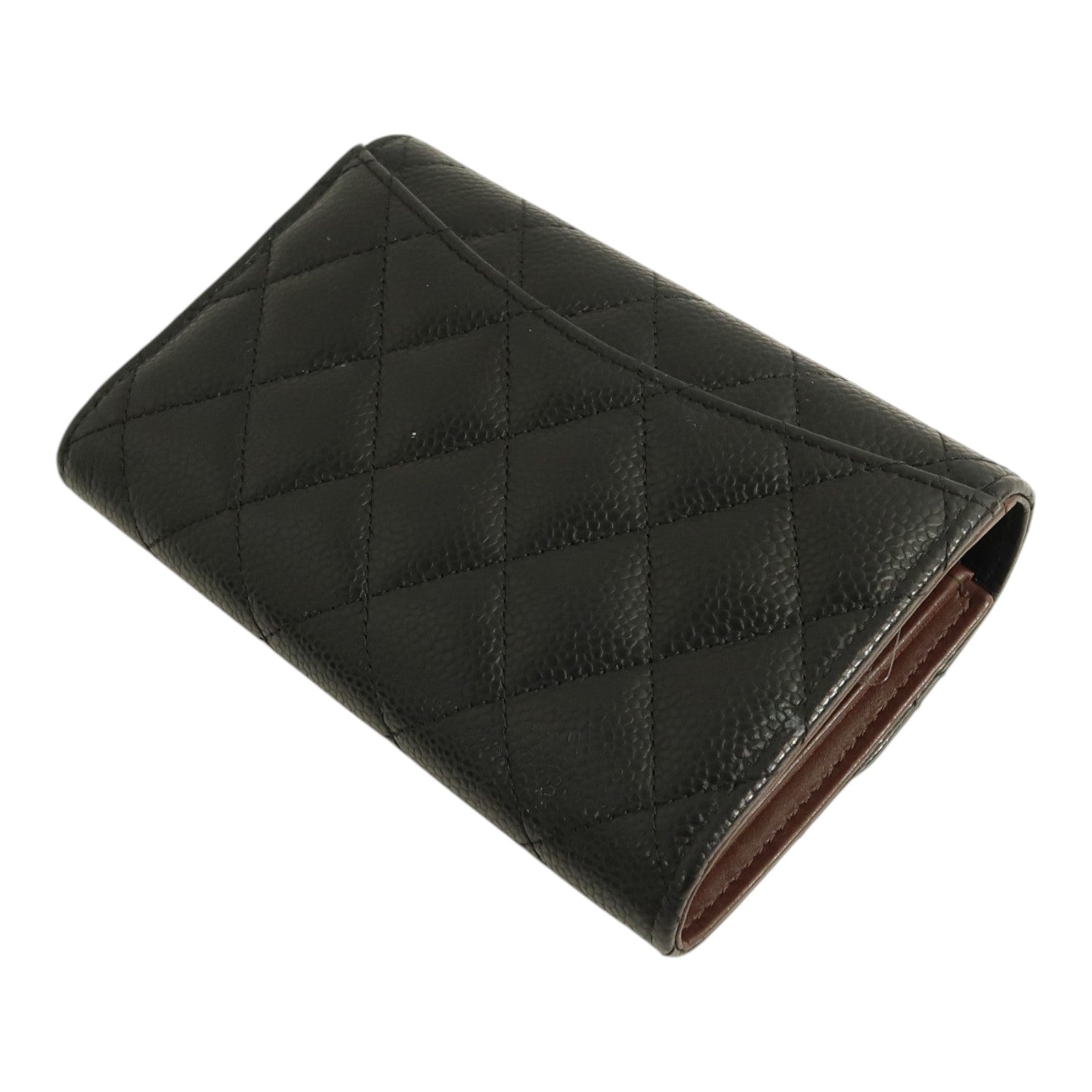CHANEL 牛皮皮革Classic Medium Flap Wallet金扣錢包