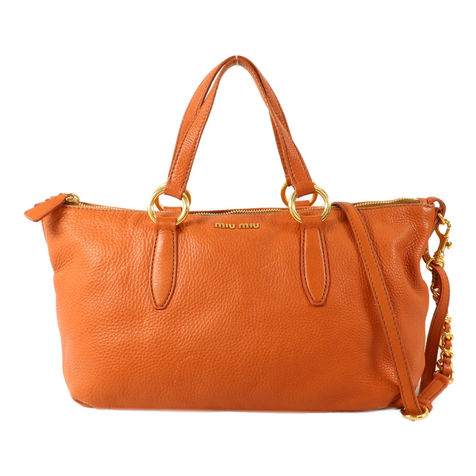 Miu Miu 牛皮皮革Shoulder Bag手挽肩背兩用袋