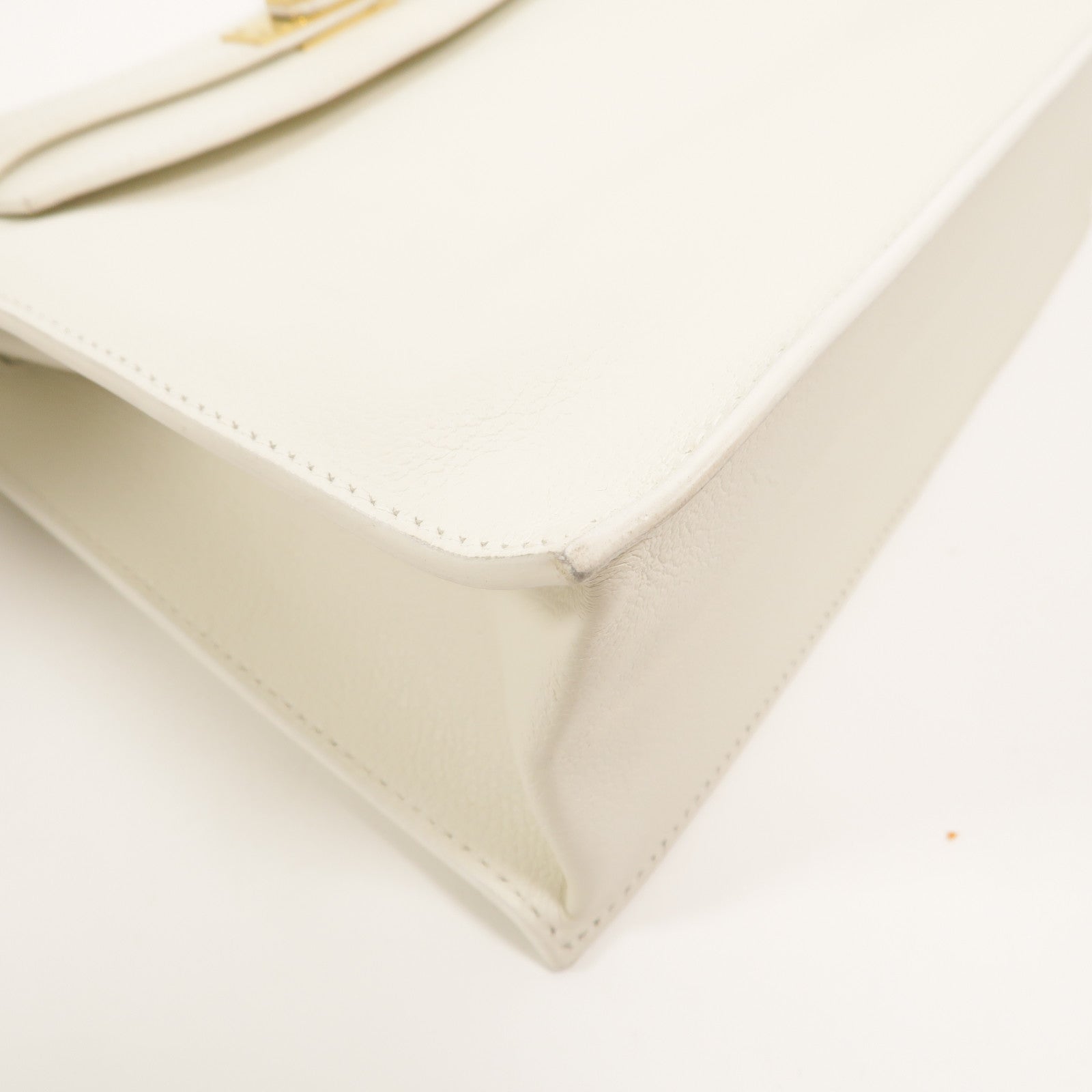 HERMES Evercolor皮革Kelly Danse II肩背袋Blanc