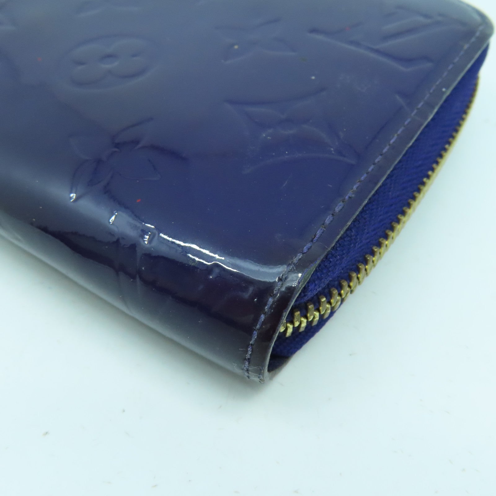 LOUIS VUITTON 【清倉大減價】Monogram Vernis Wallet金扣長錢包紫色