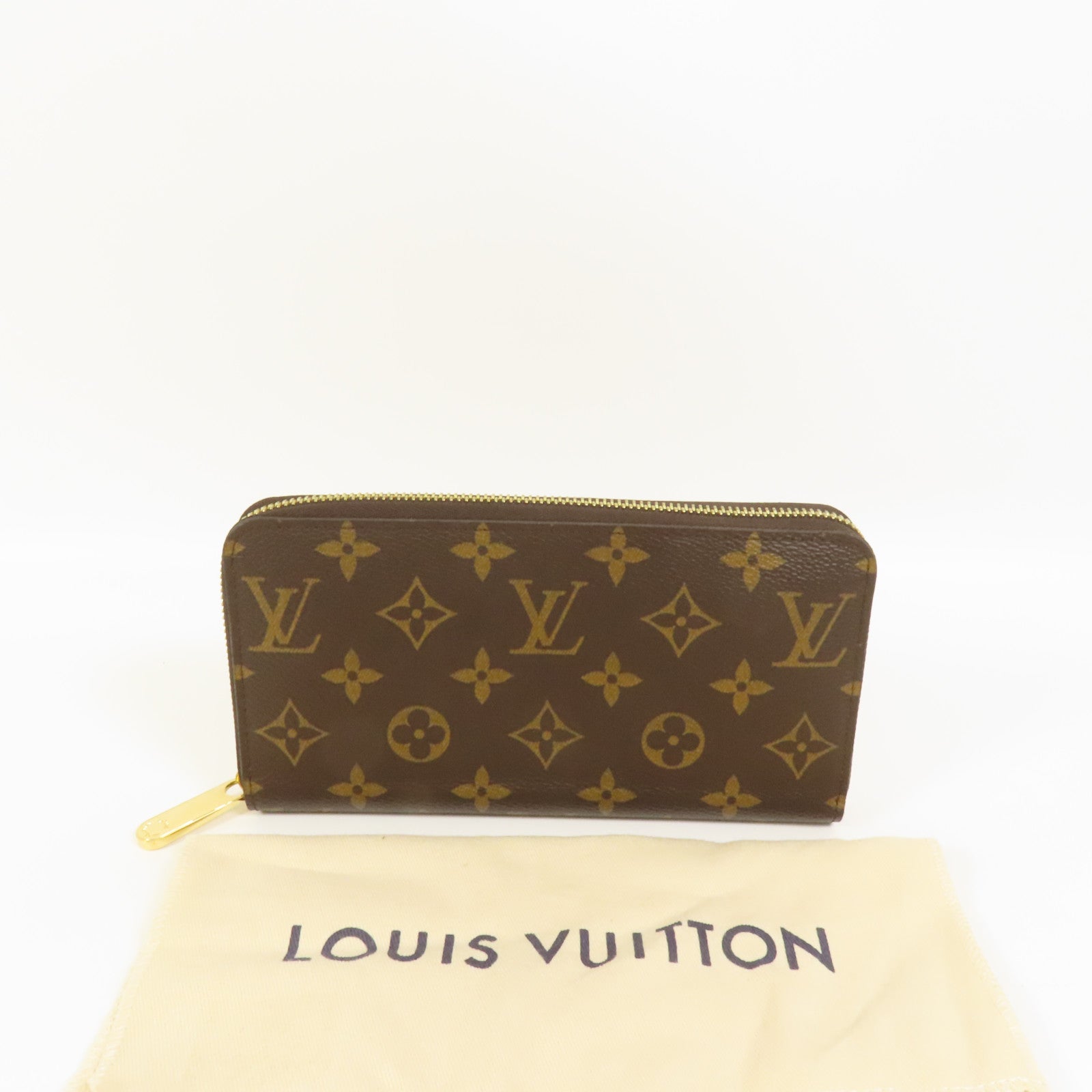 LOUIS VUITTON Monogram Zipper Long Wallet金扣長錢包