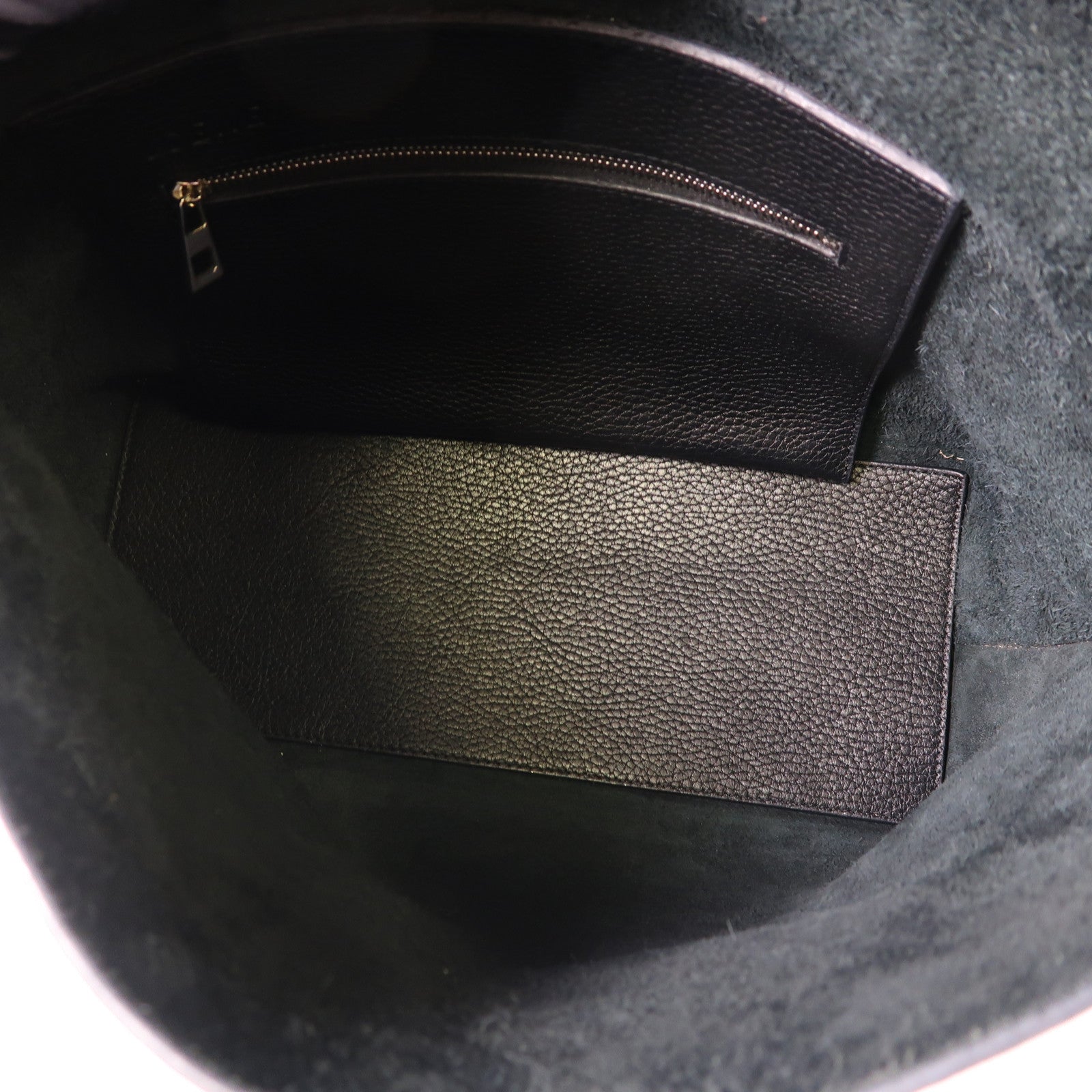 LOEWE SHW Shoulder Bag Calfskin Leather Black