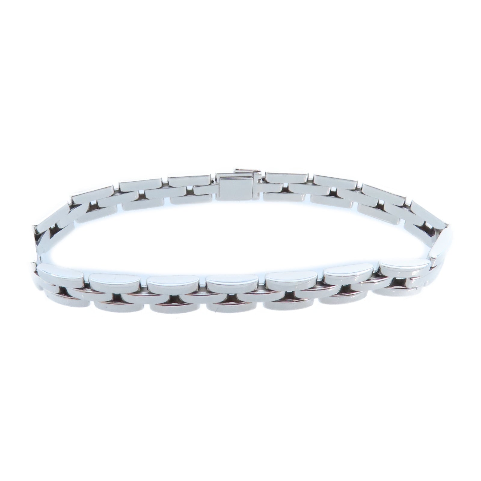 CARTIER SHW Mayon Pantail Bracelet Bangle 18K White Gold