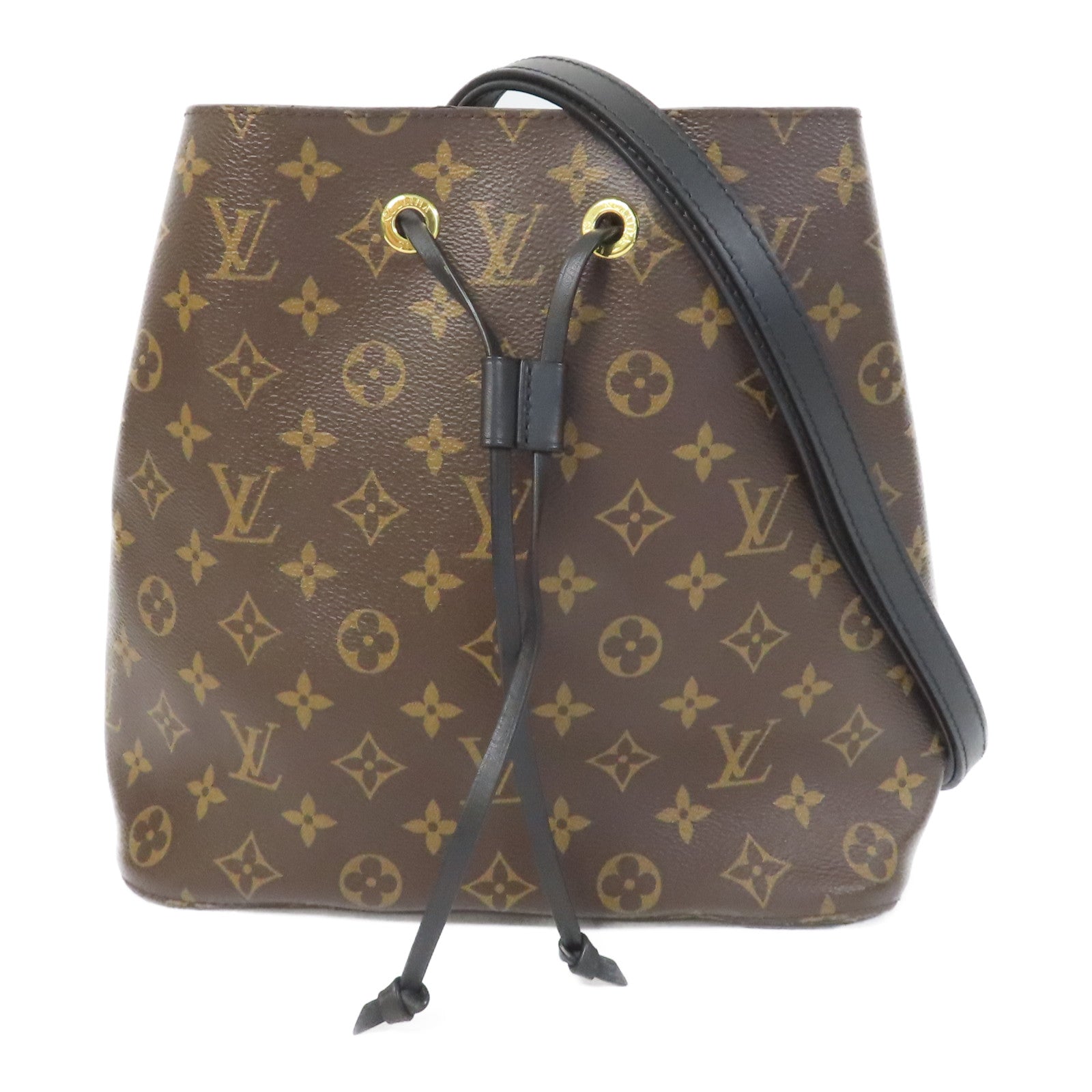 LOUIS VUITTON Monogram Neo Noe MM金扣肩背袋啡色