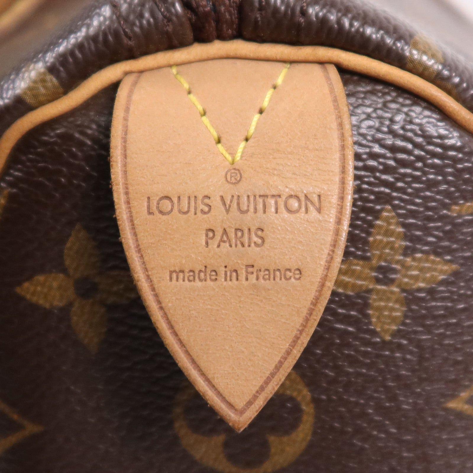 LOUIS VUITTON Monogram Speedy 35金扣手挽袋