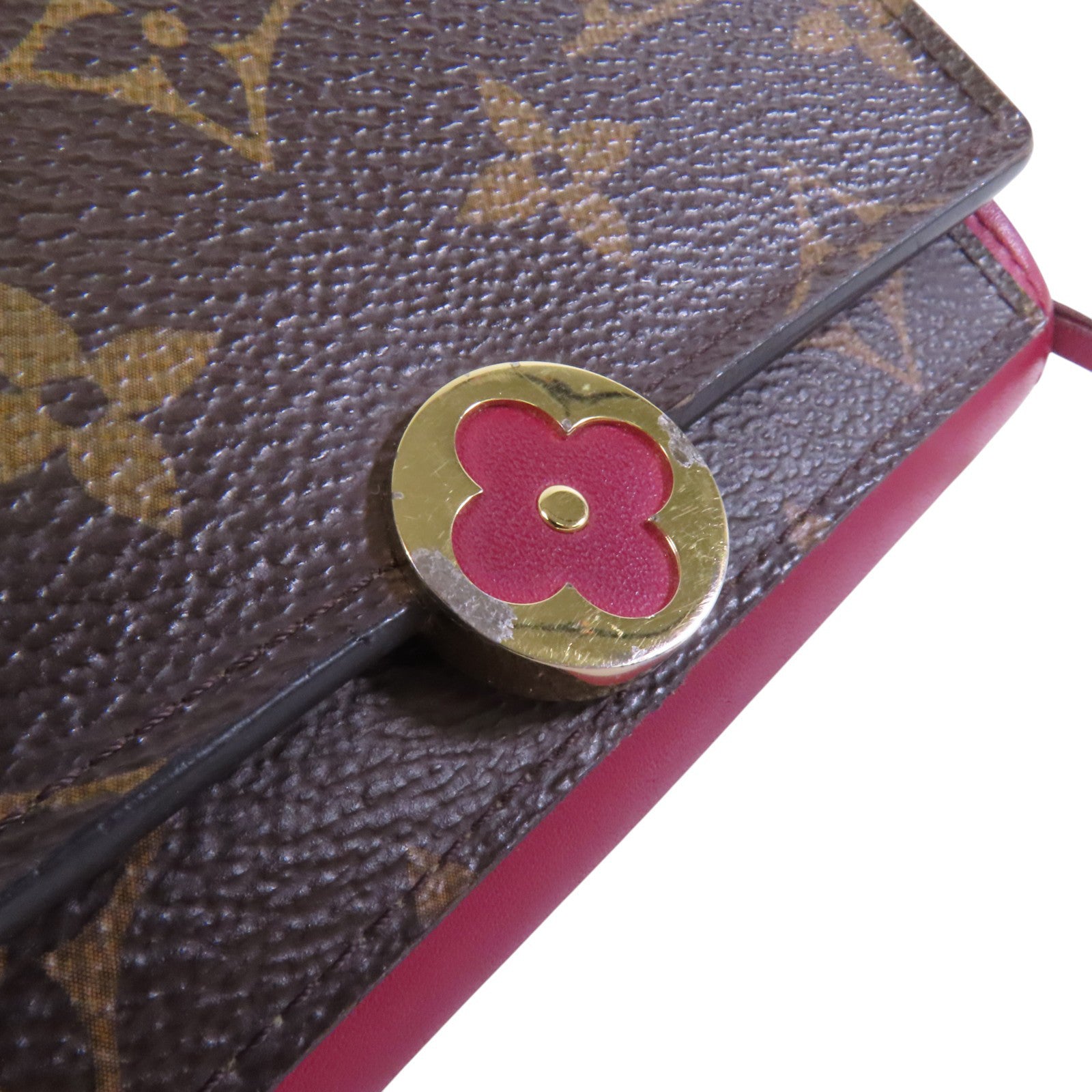 LOUIS VUITTON Monogram Portefeuille Wallet金扣短錢包