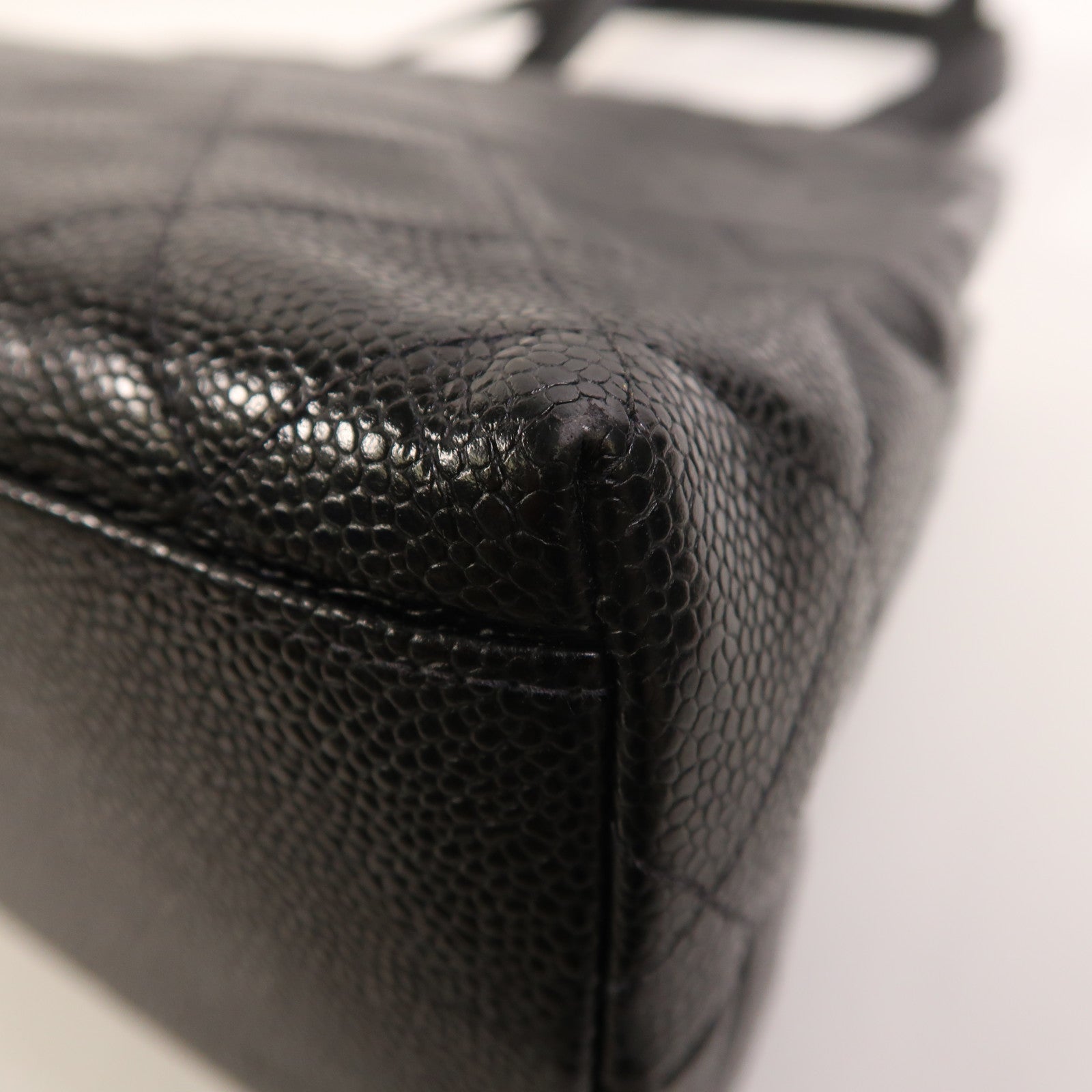 CHANEL 牛皮皮革Vintage Tote Bag金扣肩背袋