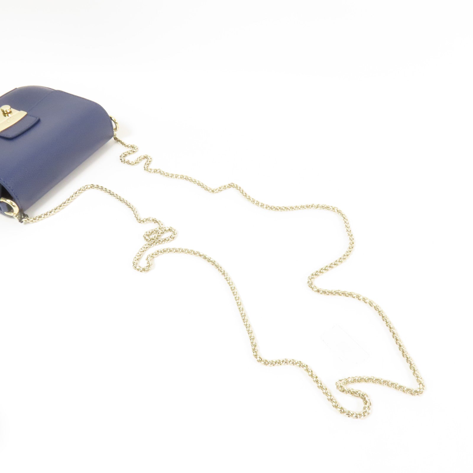 Furla 【激減優惠】牛皮皮革Chain Shoulder金扣鏈帶肩背袋