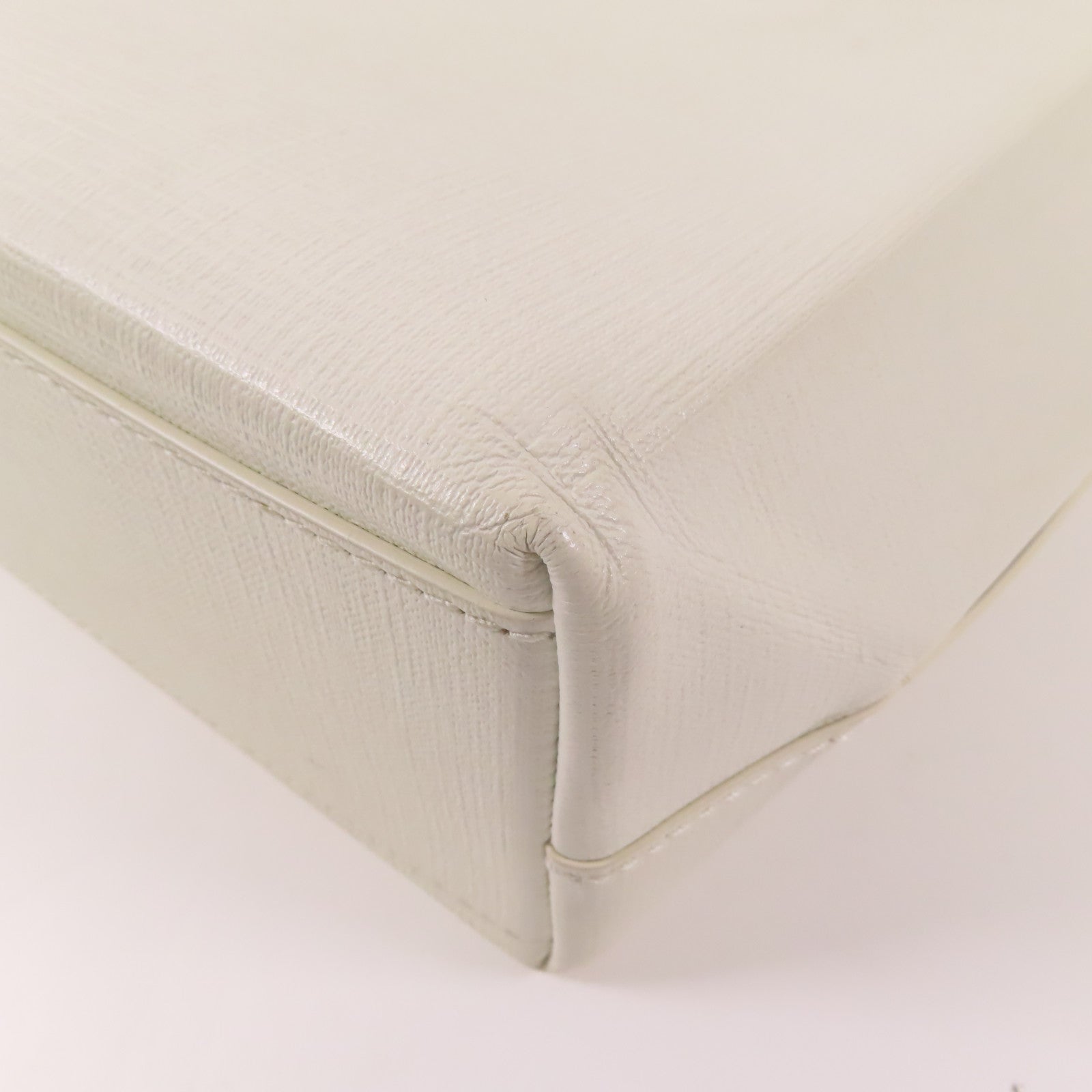 BALENCIAGA SHW Shopping Tote XXS 2 Way Shoulder Bag 597858 Leather White