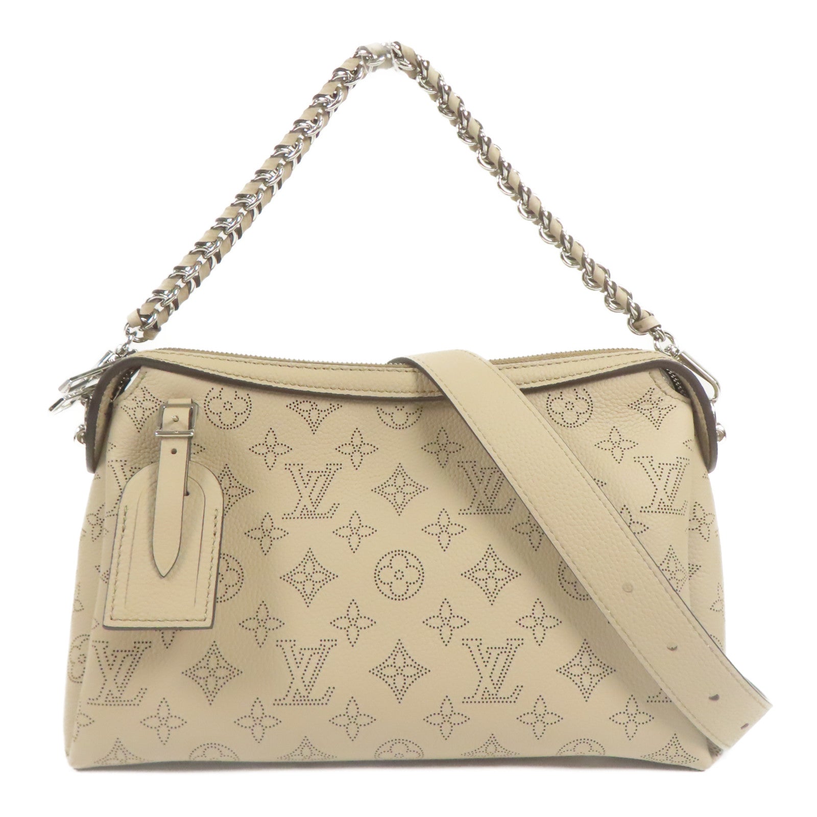 LOUIS VUITTON Mahina Hand It All PM銀扣手挽肩背兩用袋