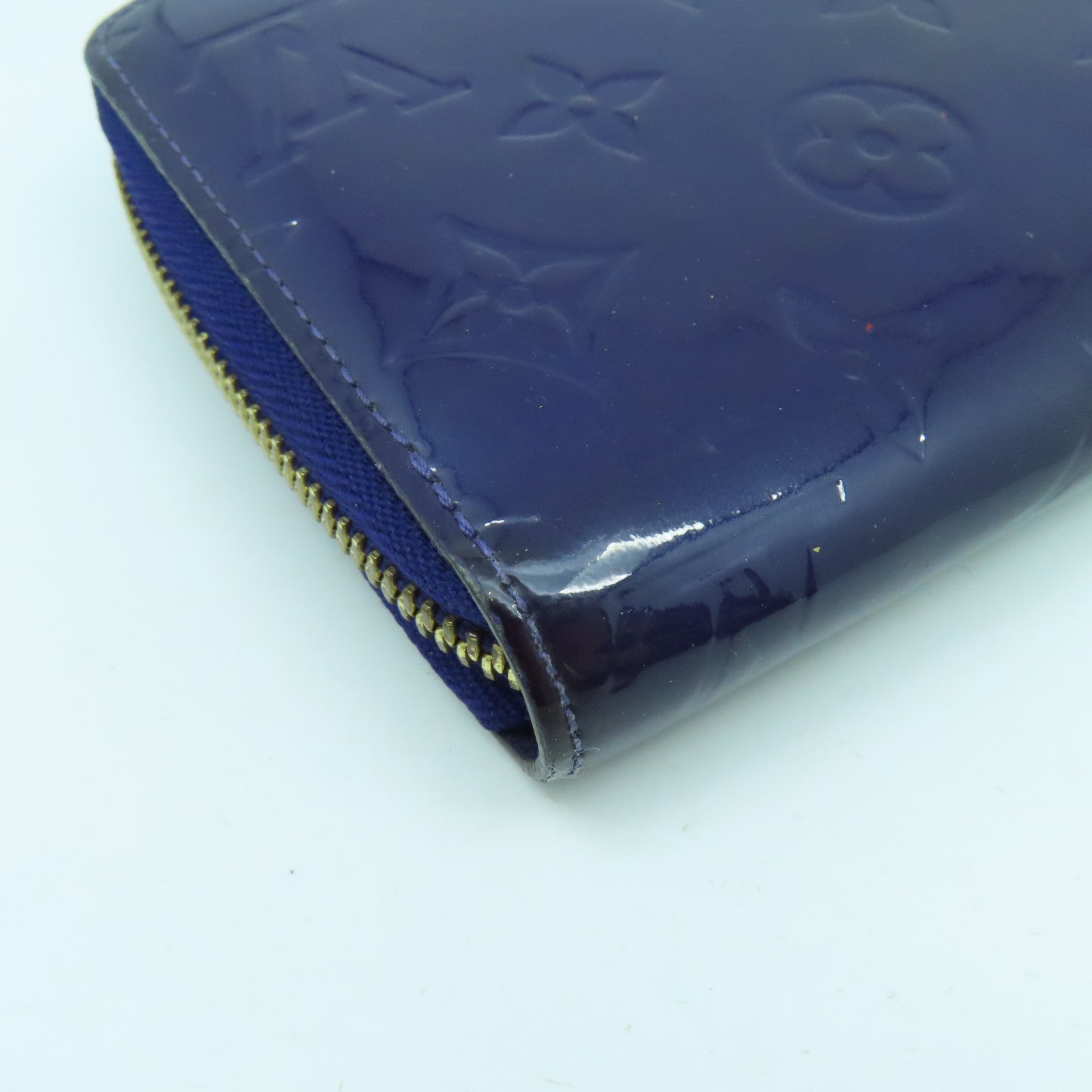 LOUIS VUITTON 【清倉大減價】Monogram Vernis Wallet金扣長錢包紫色