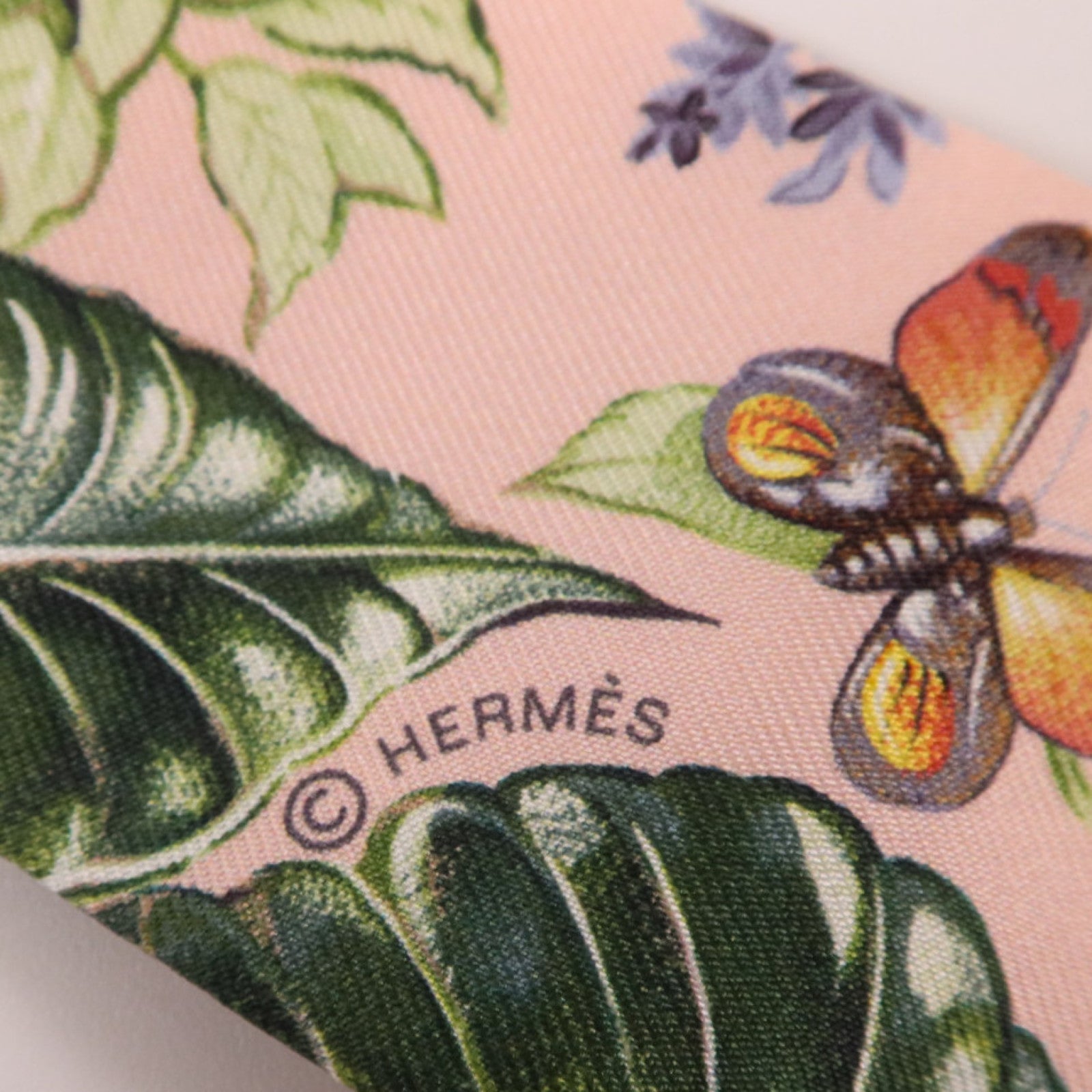 HERMES 絲質Twilly絲巾