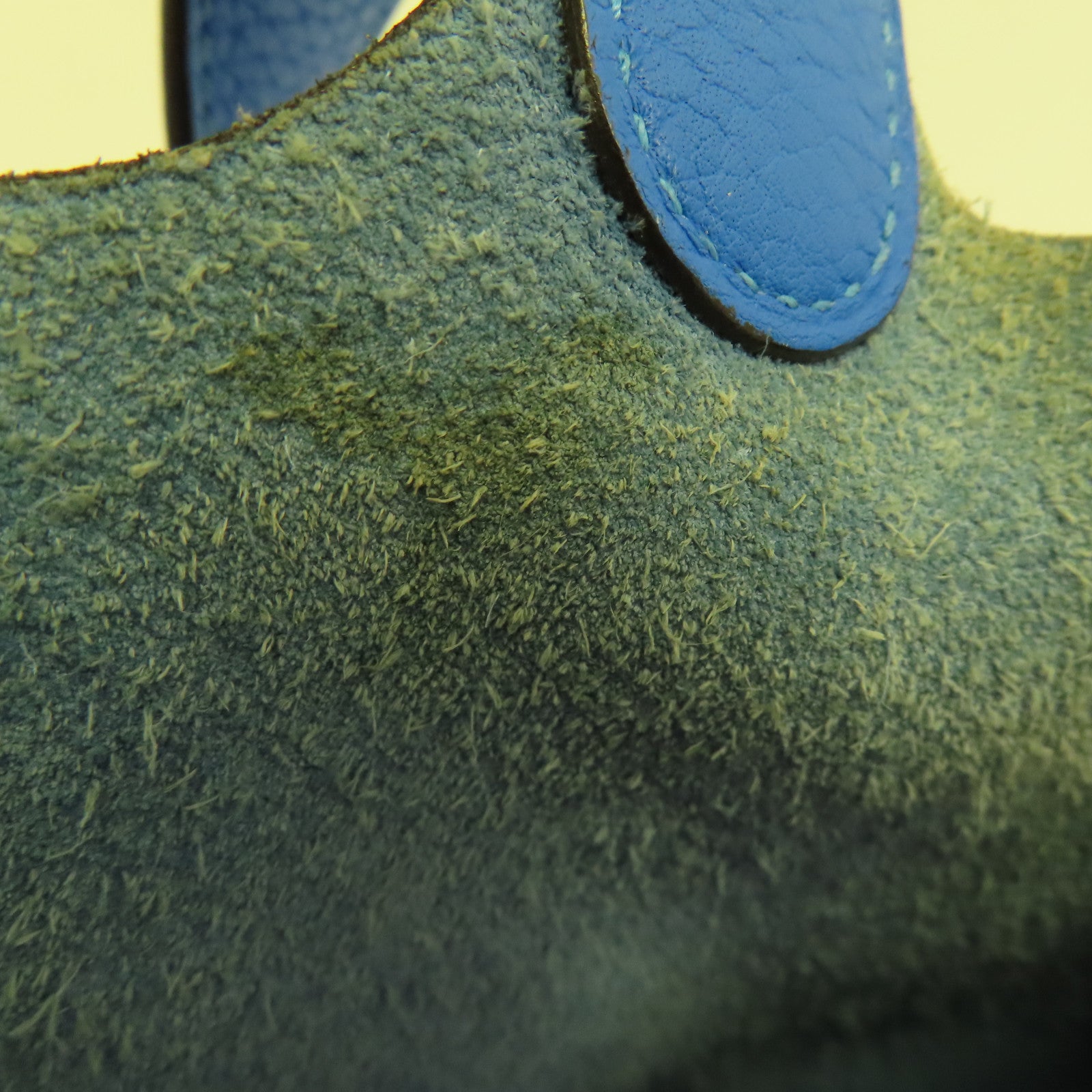 HERMES Clemence皮革Picotin MM銀扣手挽袋Bleu Hydra