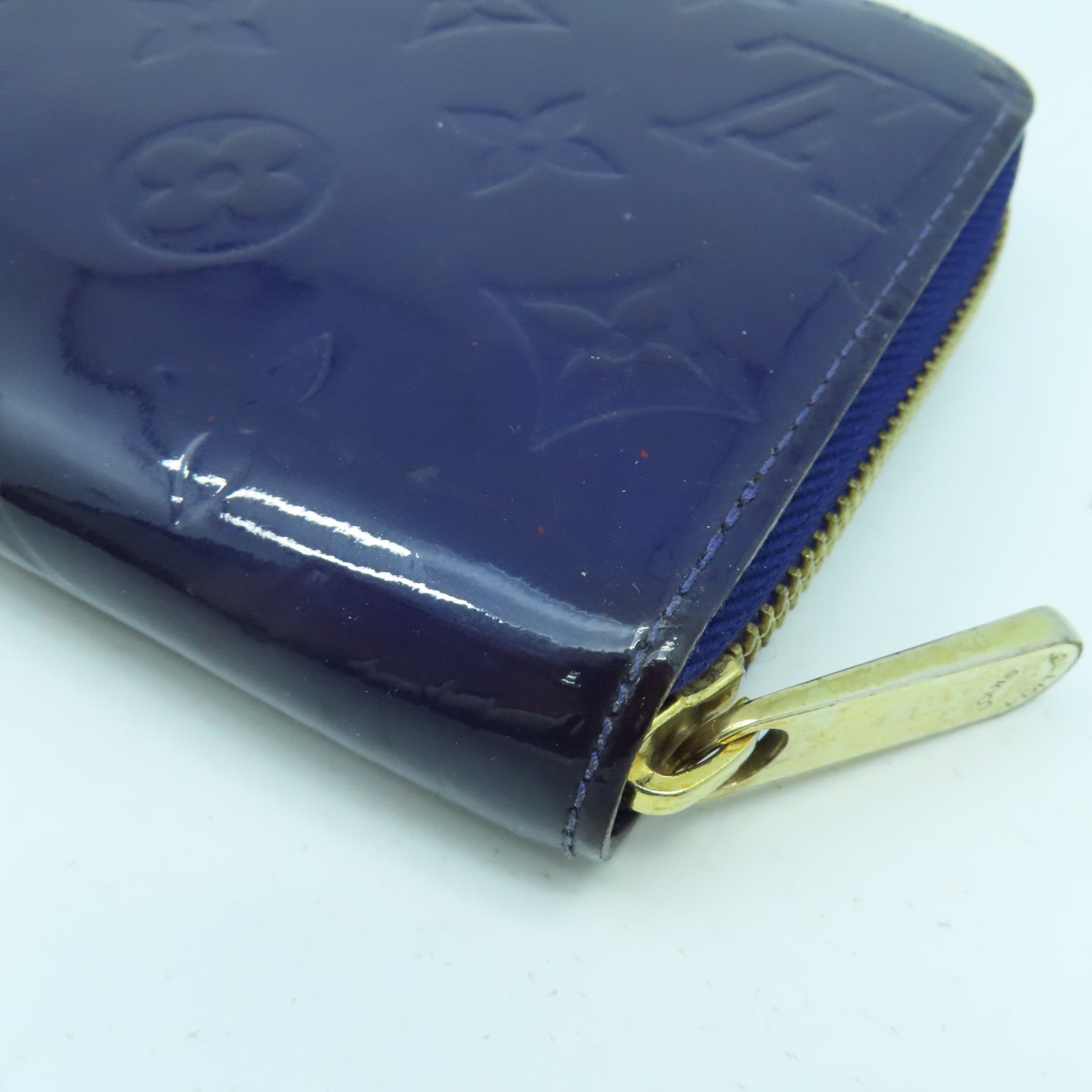 LOUIS VUITTON 【清倉大減價】Monogram Vernis Wallet金扣長錢包紫色