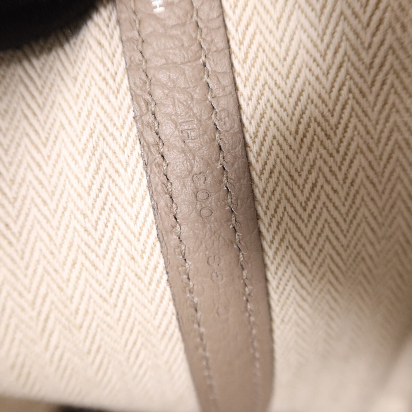 HERMES Negonda皮革Garden Party TPM銀扣手挽袋Gris Asphalte
