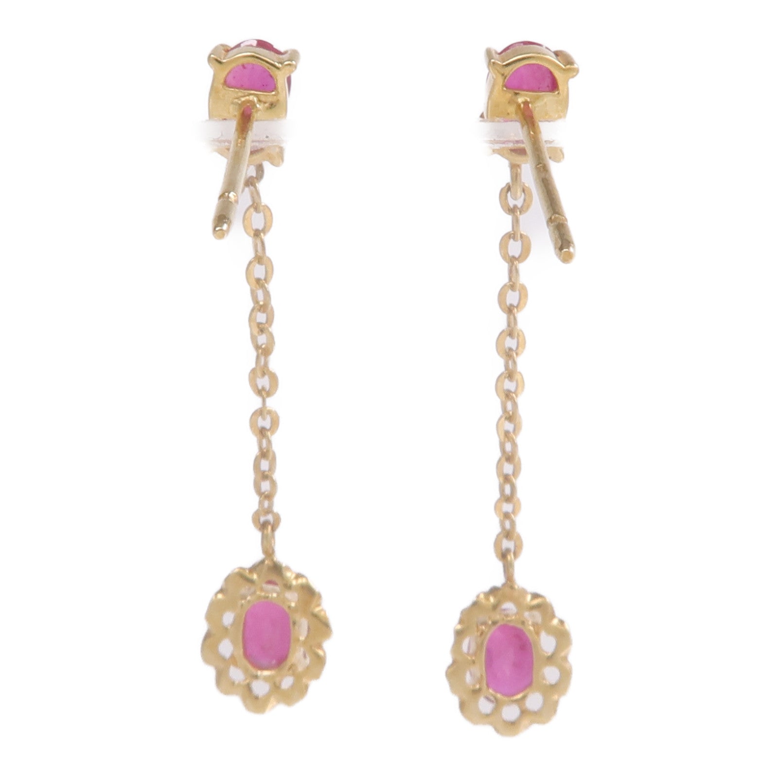 JEWELRY 14K黃金Ruby Earrings紅寶石耳環