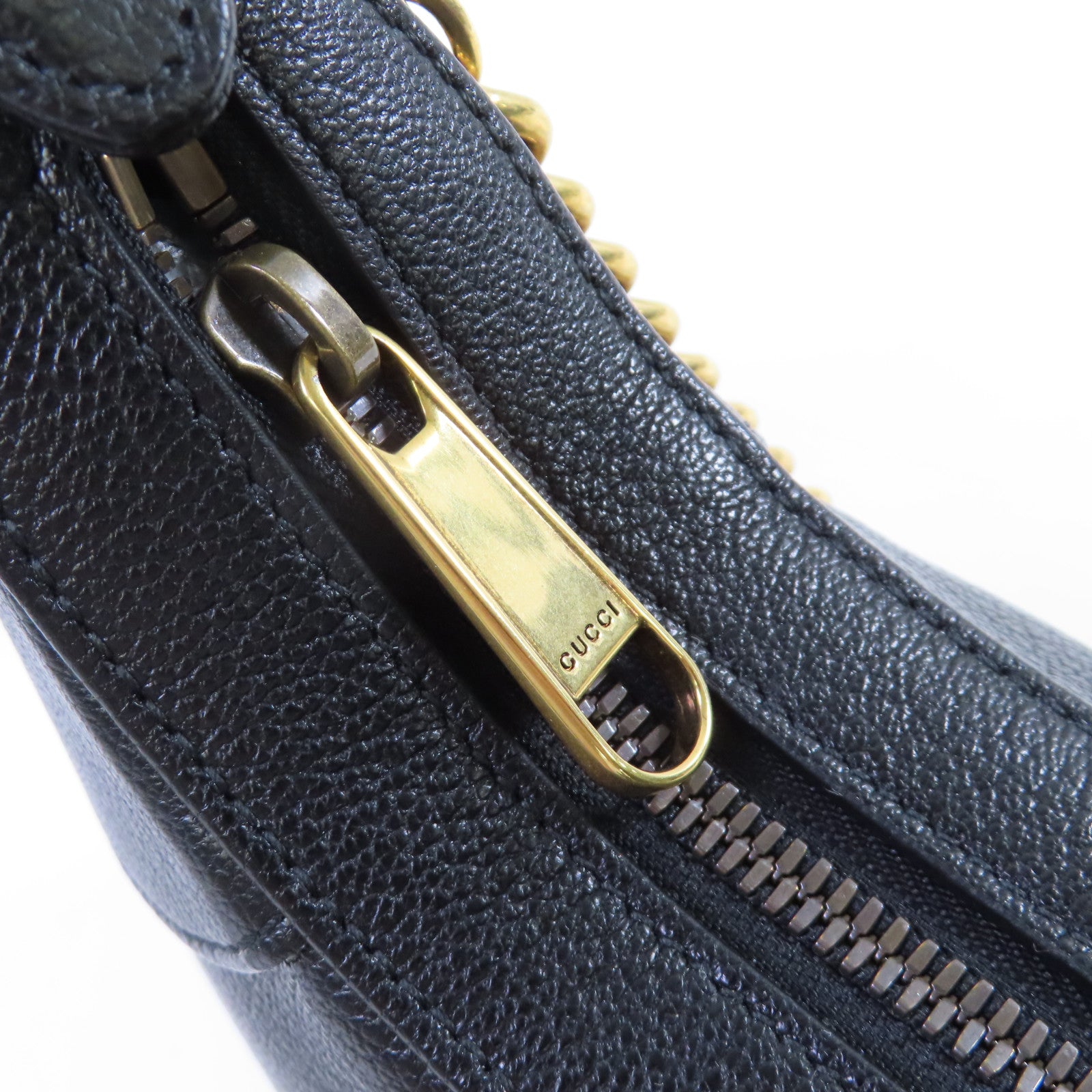 GUCCI 牛皮皮革Aphrodite Shoulder Bag金扣肩背袋黑色
