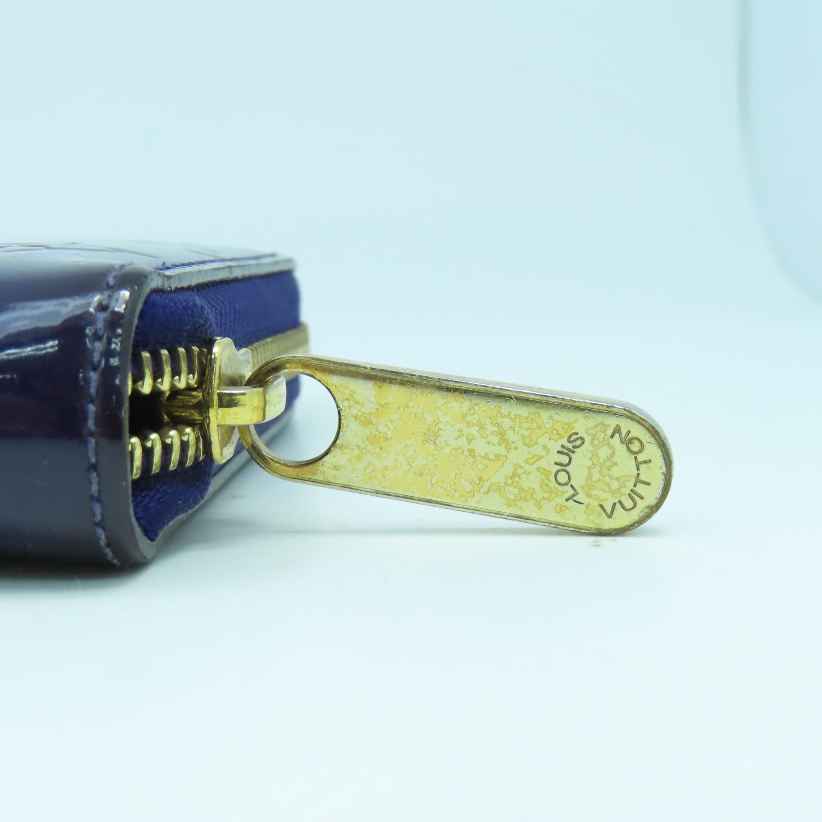 LOUIS VUITTON 【清倉大減價】Monogram Vernis Wallet金扣長錢包紫色