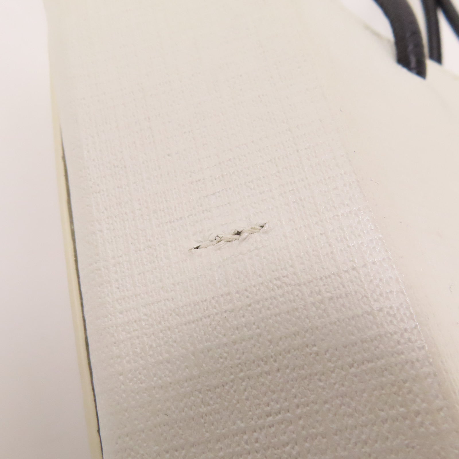 BALENCIAGA SHW Shopping Tote XXS 2 Way Shoulder Bag 597858 Leather White