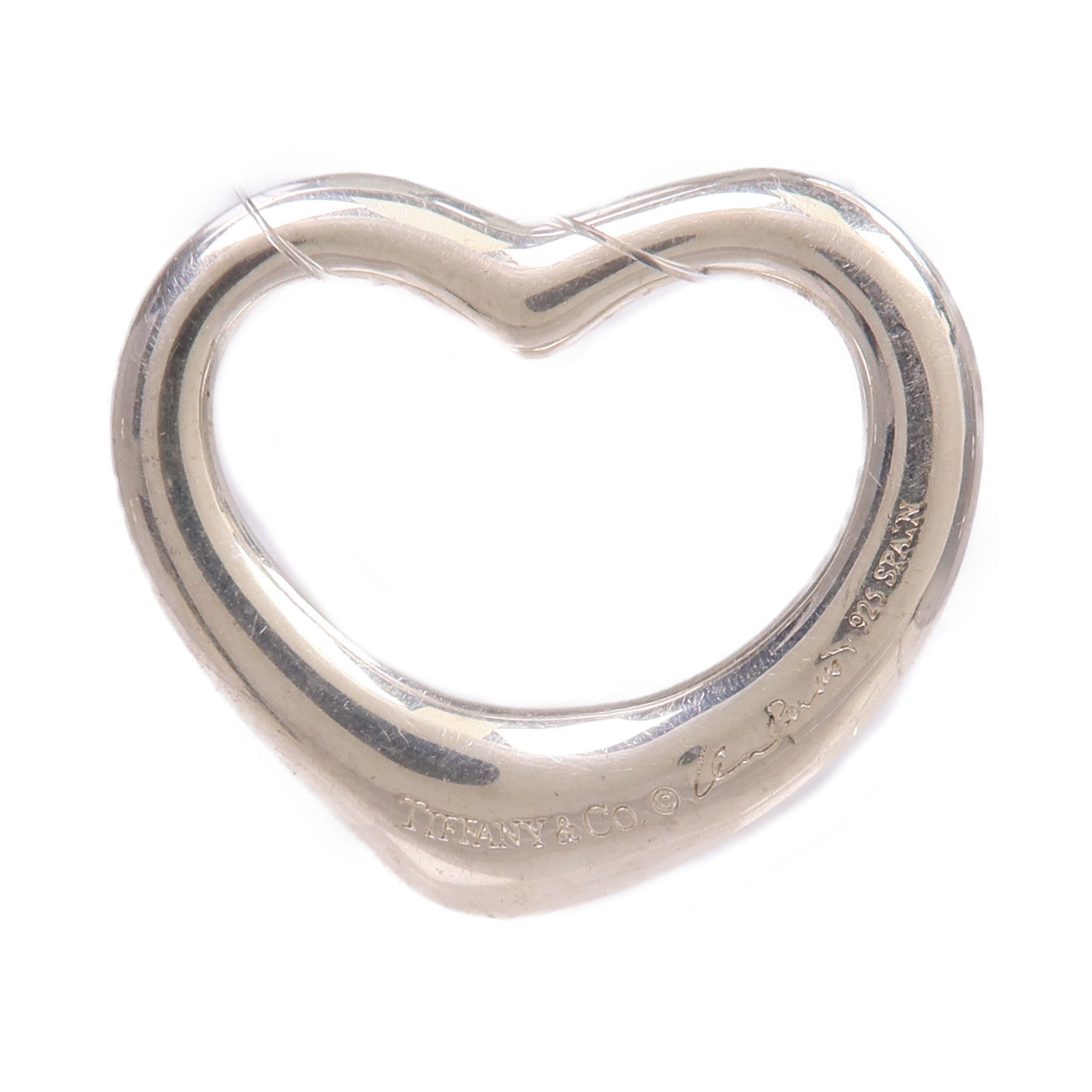 TIFFANY＆CO 925純銀Heart Pendant Top吊墜