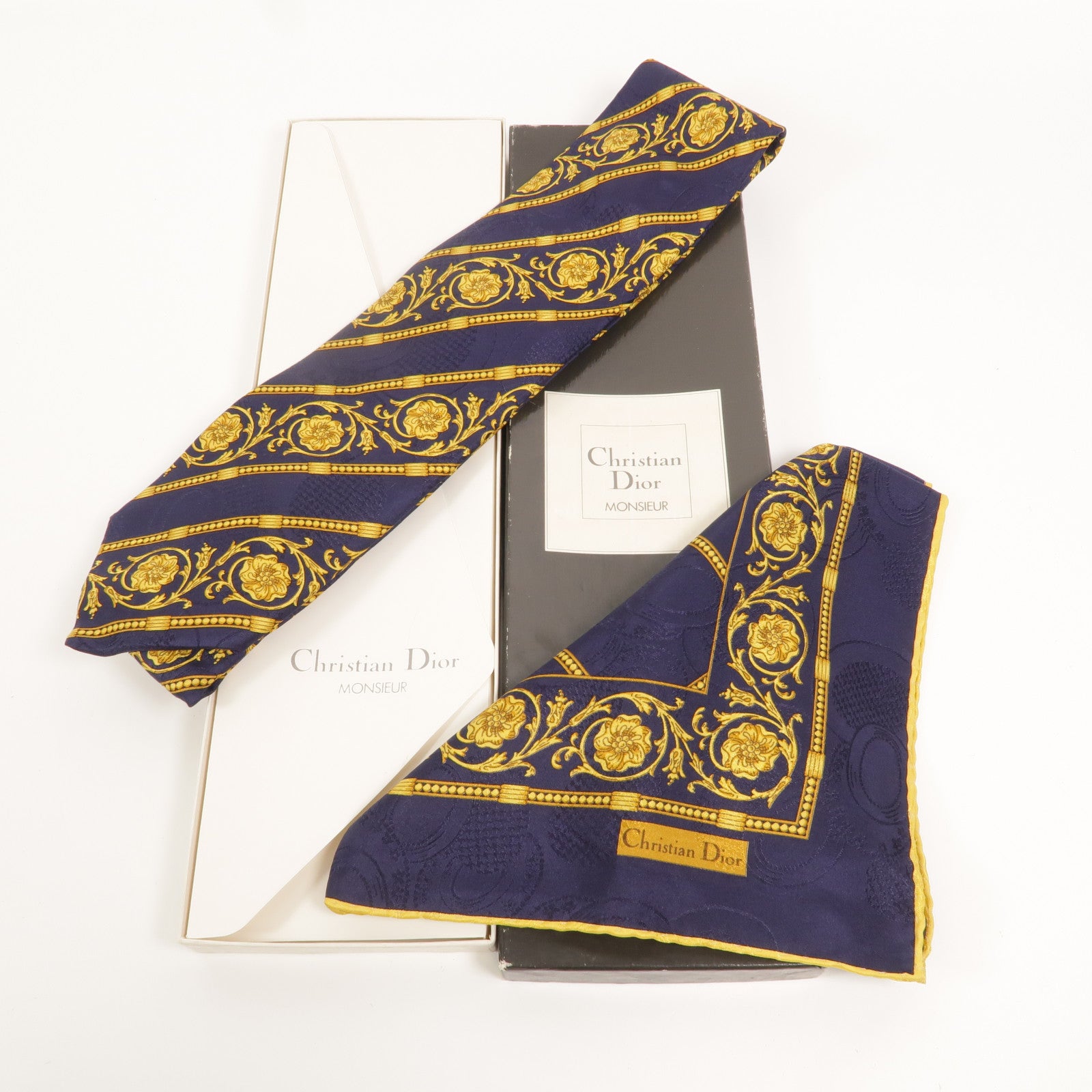 Dior 絲質Monsieur Tie & Pocket Square領帶