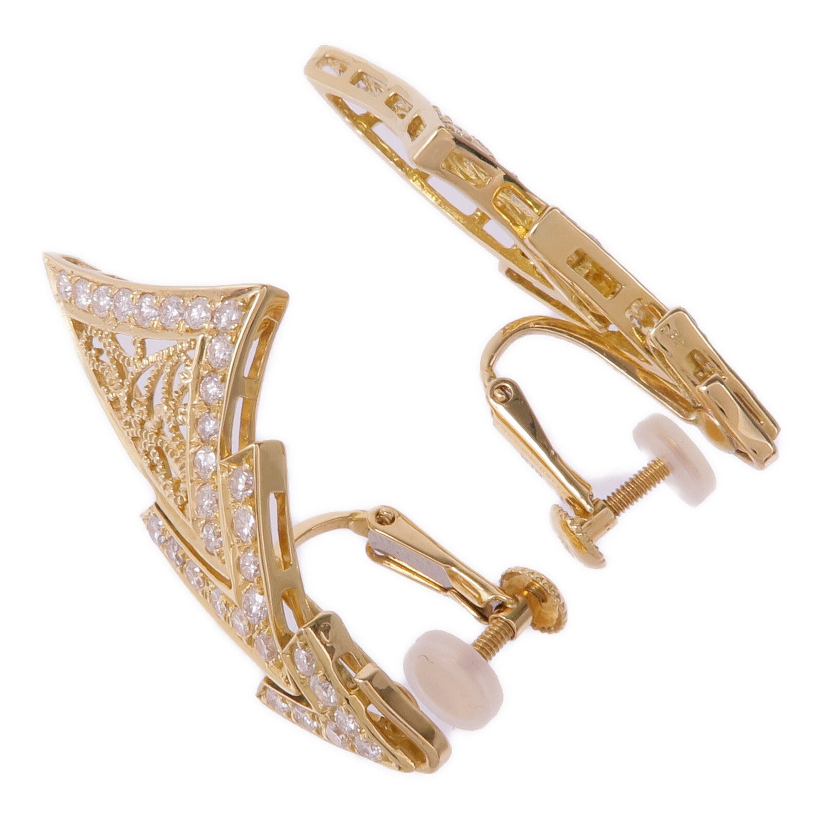 JEWELRY 18K黃金Earrings鑽石耳環