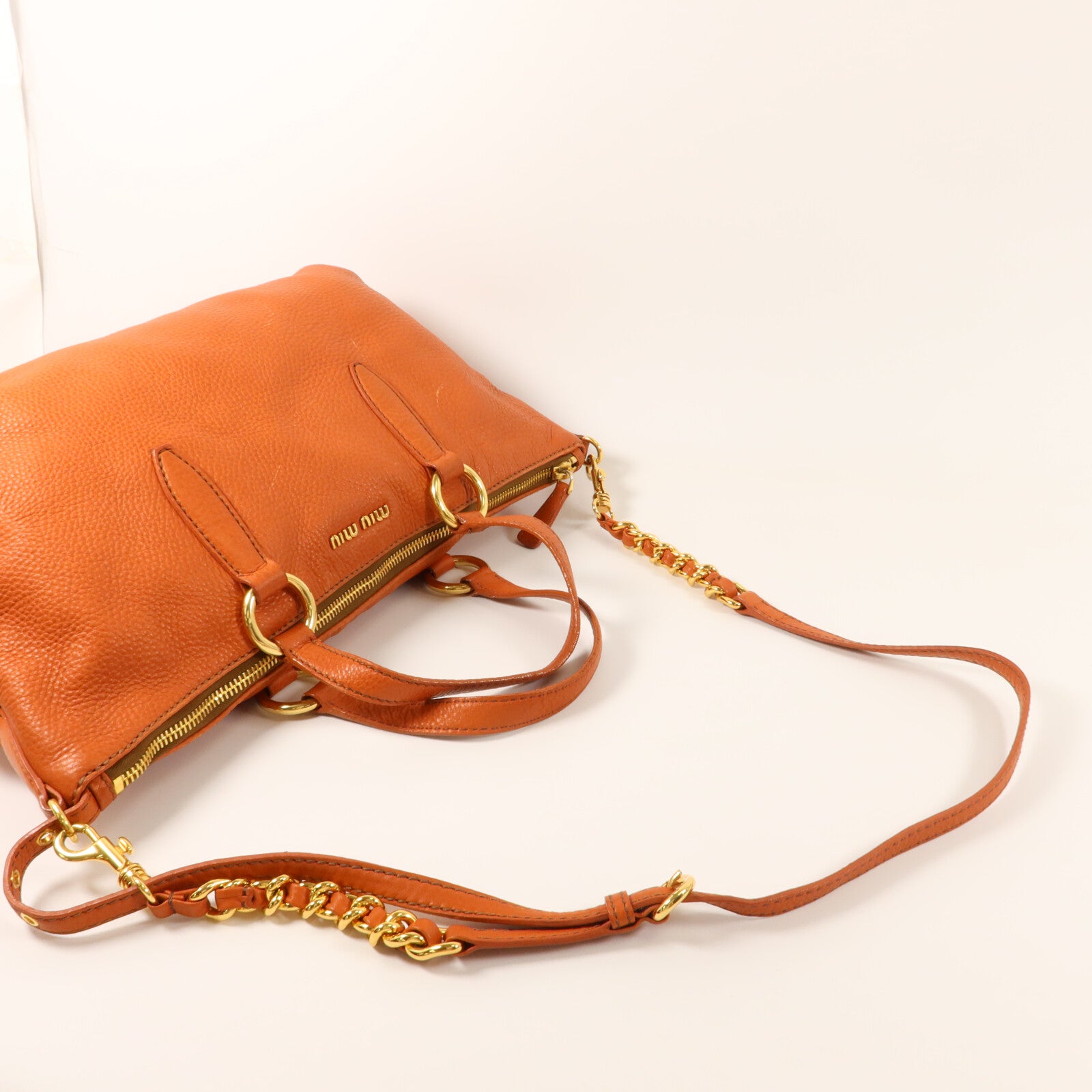 Miu Miu 牛皮皮革Shoulder Bag手挽肩背兩用袋
