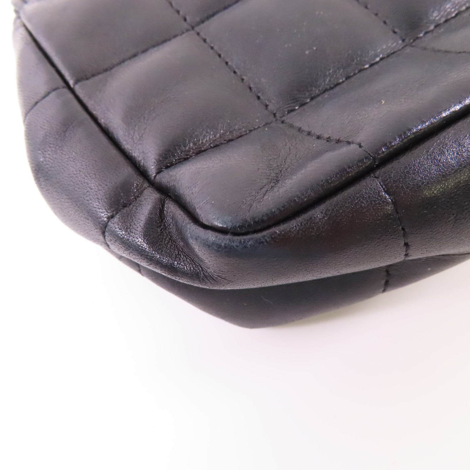 CHANEL 牛皮皮革Chain Shoulder金扣鏈帶肩背袋