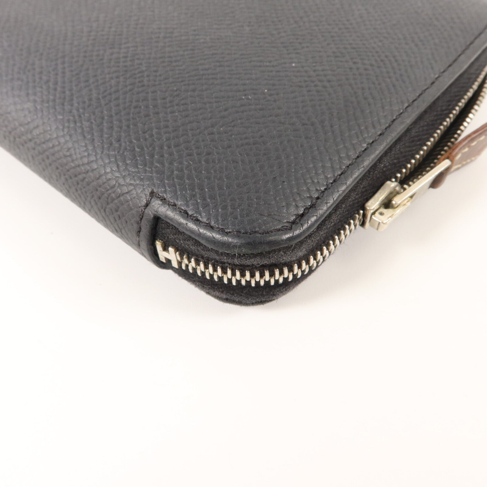 HERMES Epsom皮革Silk In Wallet長錢包Noir