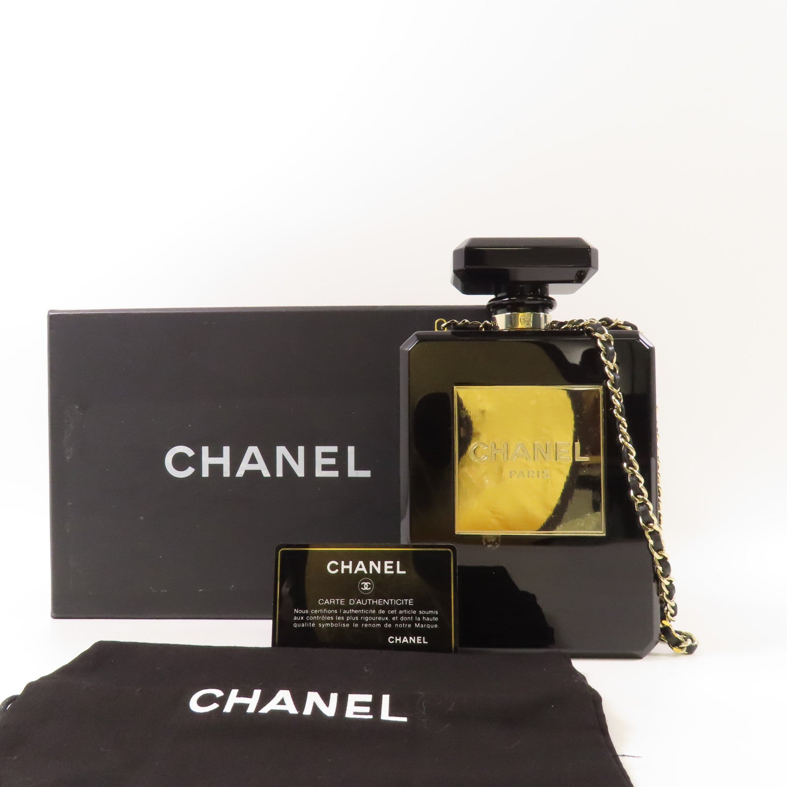 CHANEL 【激減優惠】Acrylic Chain Shoulder金扣鏈帶肩背袋