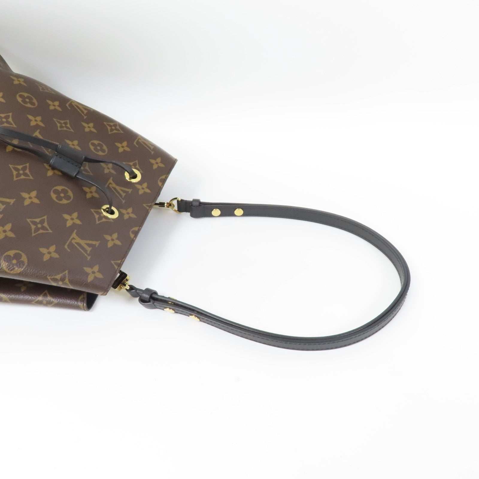 LOUIS VUITTON Monogram Neo Noe MM金扣肩背袋啡色