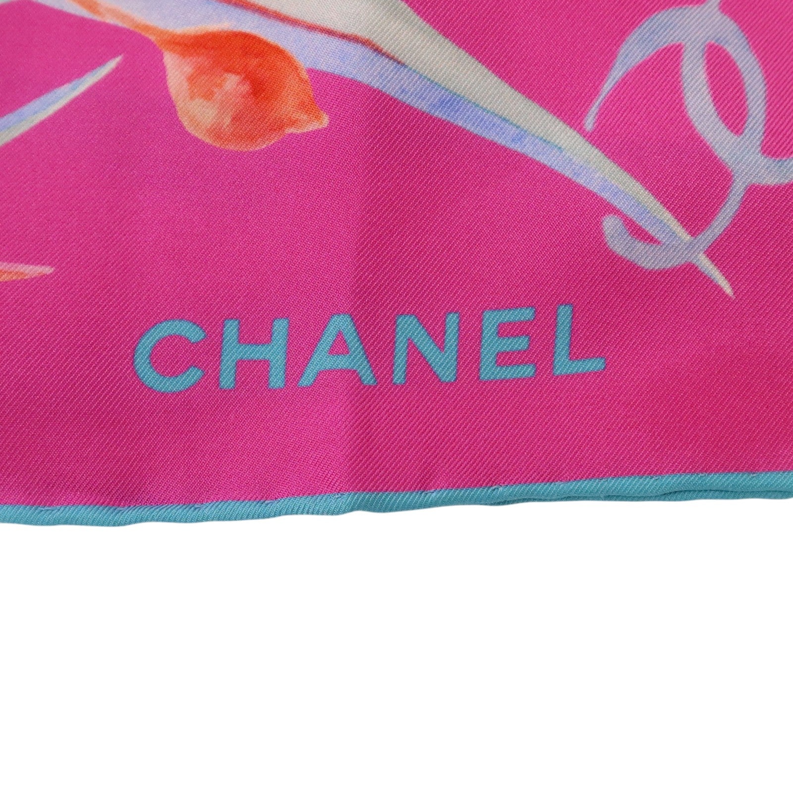 CHANEL 絲質Square Scarf 70x70絲巾