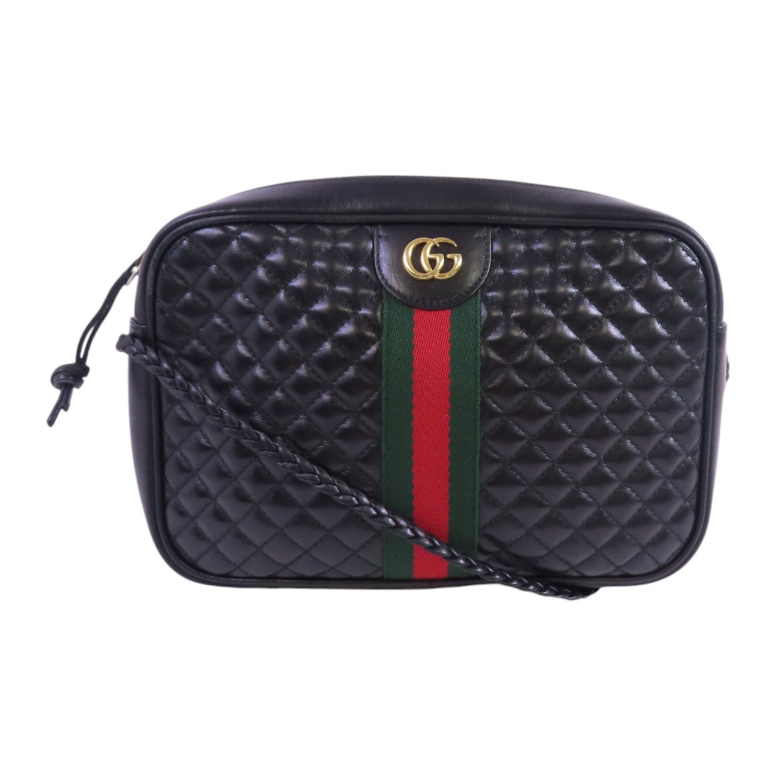 GUCCI 【激減優惠】牛皮皮革Quilted Shoulder Bag肩背袋