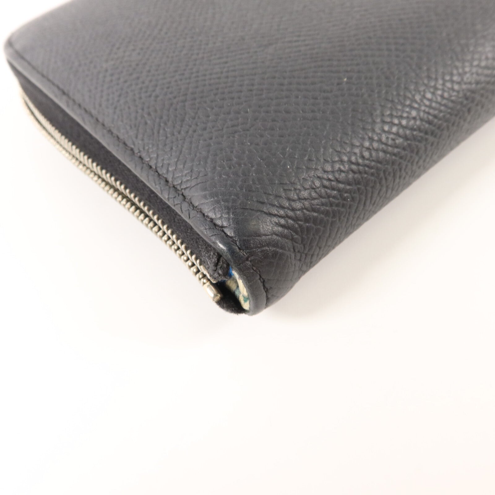 HERMES Epsom皮革Silk In Wallet長錢包Noir