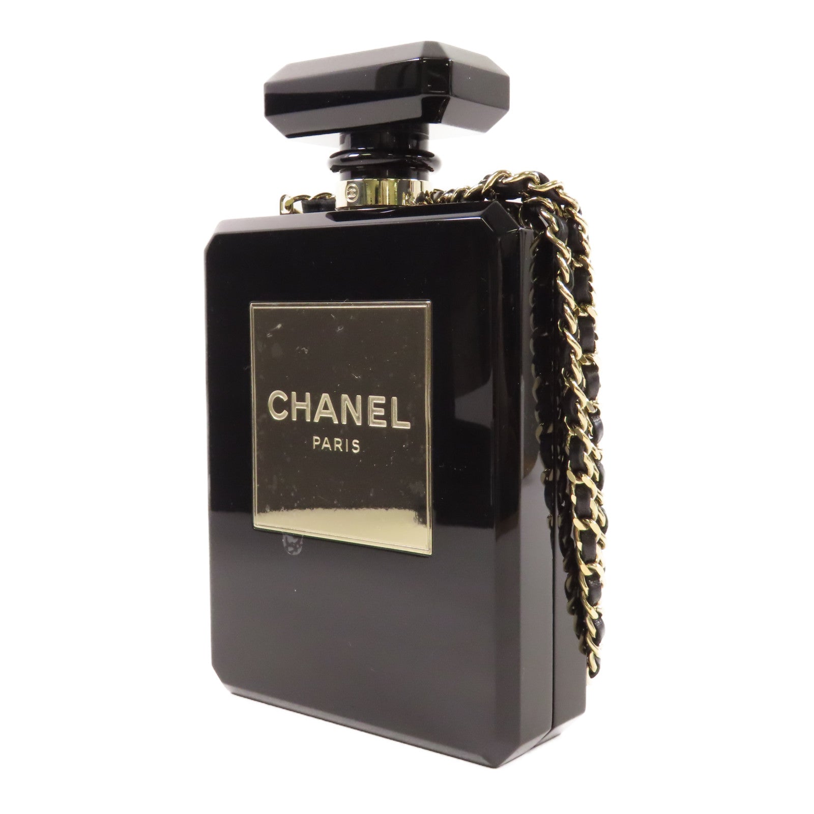 CHANEL 【激減優惠】Acrylic Chain Shoulder金扣鏈帶肩背袋