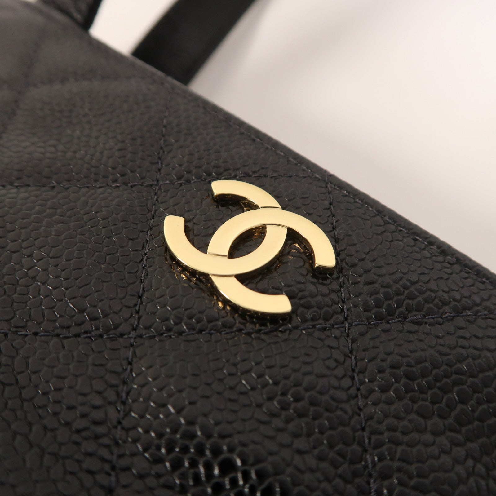 CHANEL 牛皮皮革Vintage Tote Bag金扣肩背袋