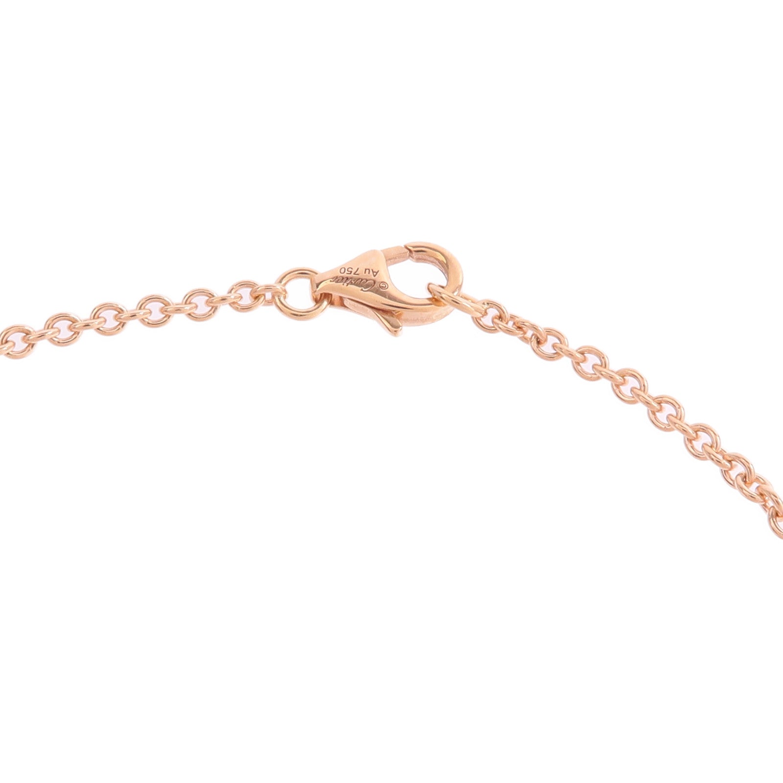 CARTIER 18K玫瑰金Love Blaceret On Chain手鏈